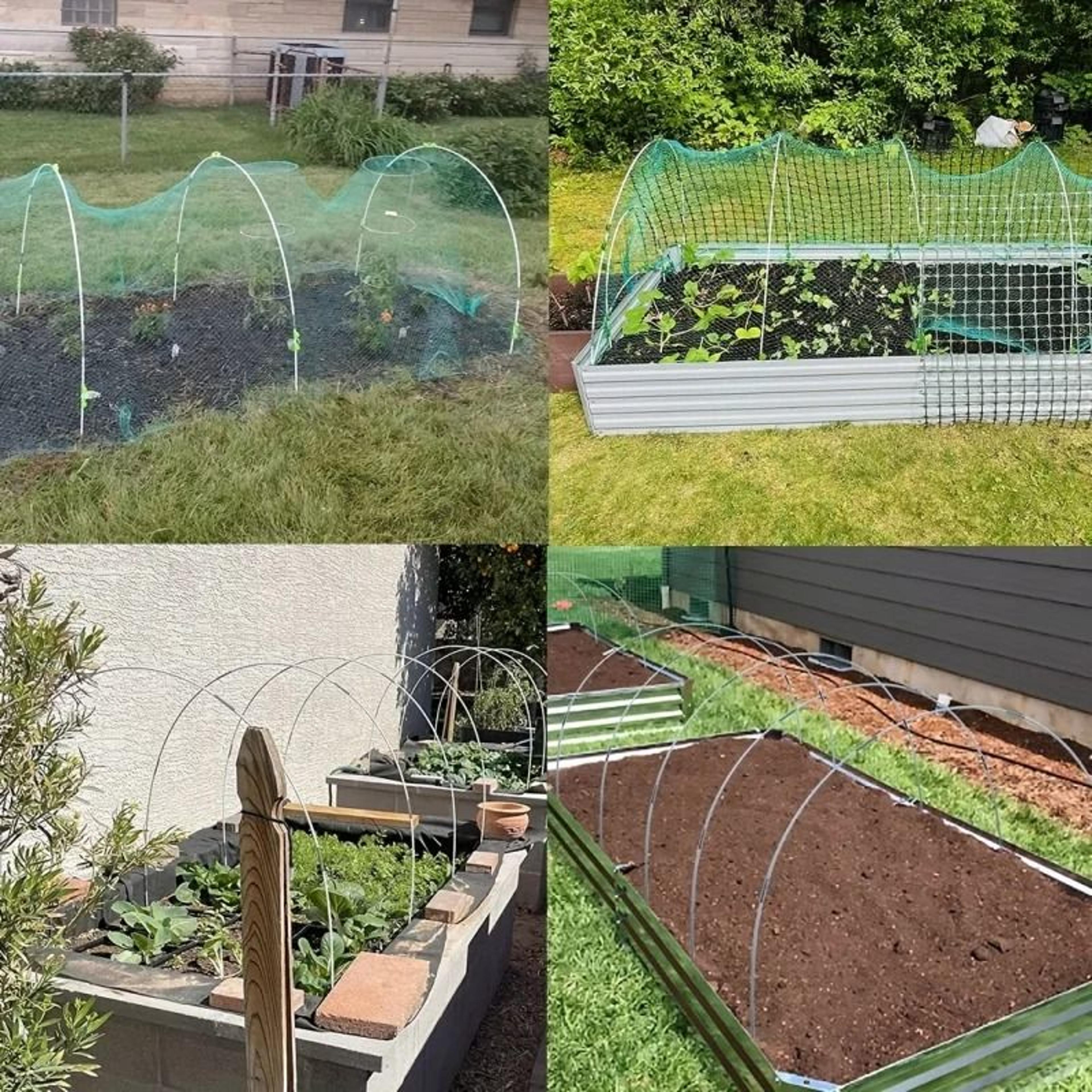 Garden Fiberglass Hoops Set For Grow Tunnels And Greenhouse Support Frames 5