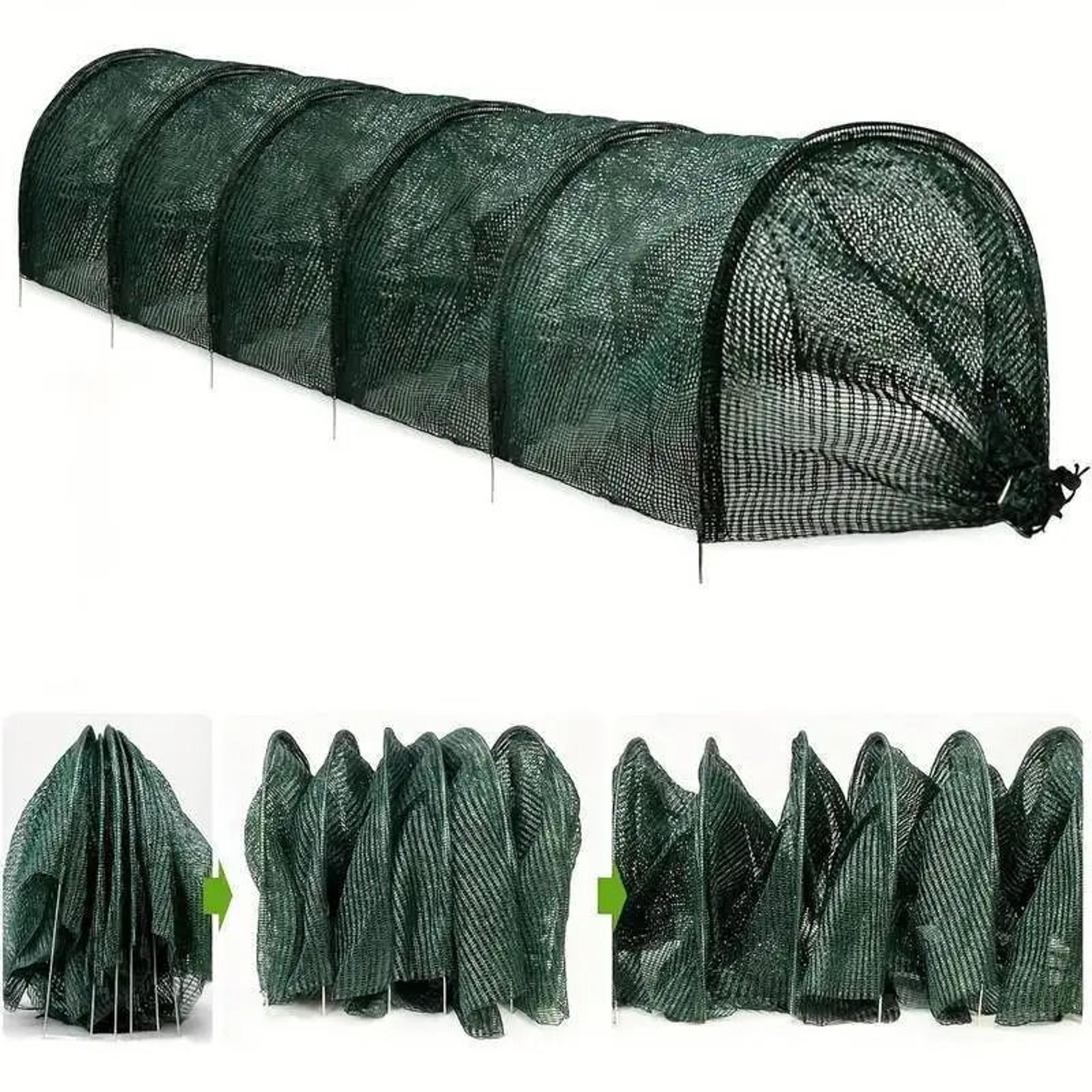 Collapsible Black Mesh Tunnel For Garden Protection And Greenhouse Use 7