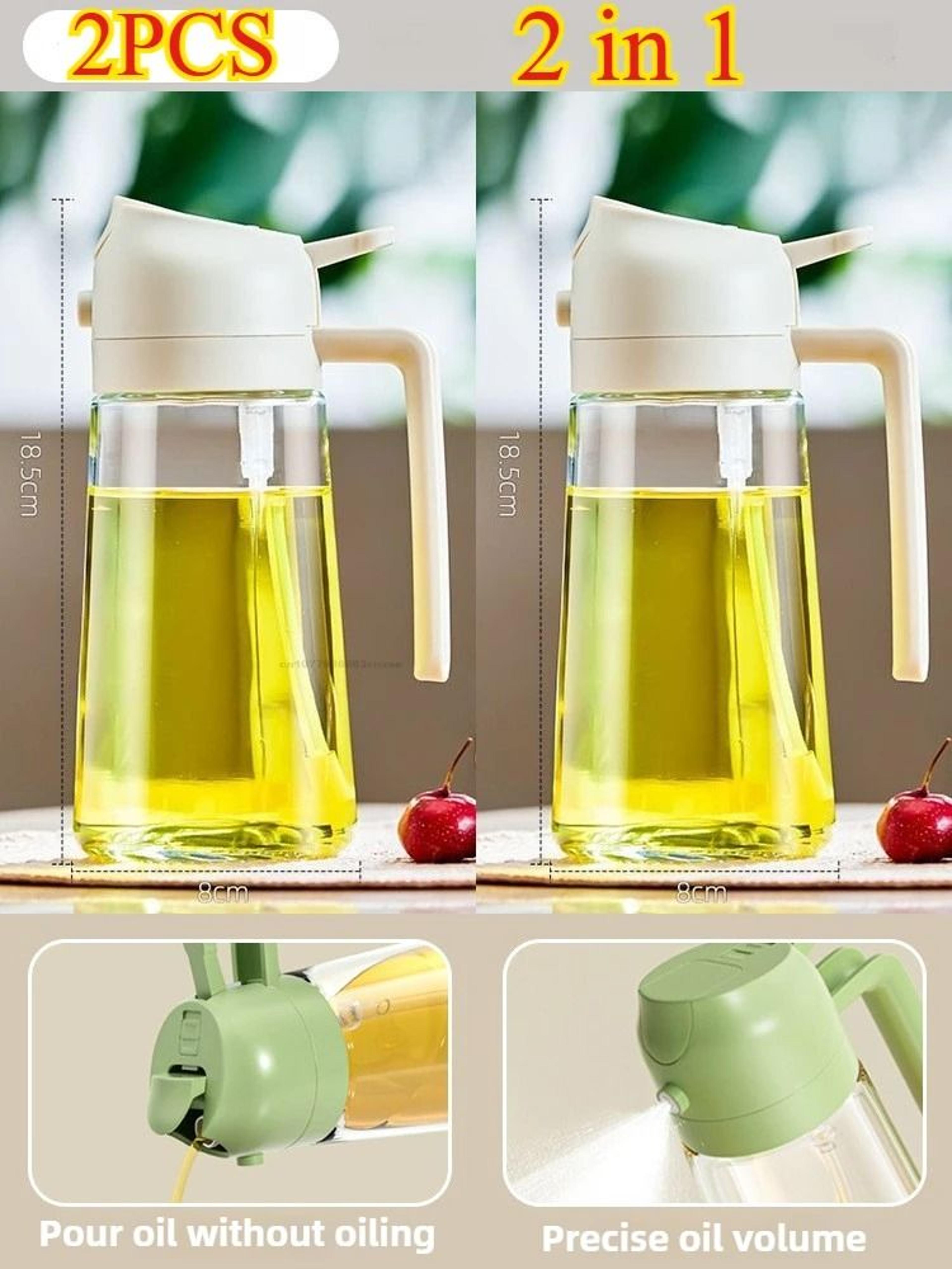 Two In One Olive Oil Dispenser And Sprayer Plastic Bottle For Kitchen Use 10