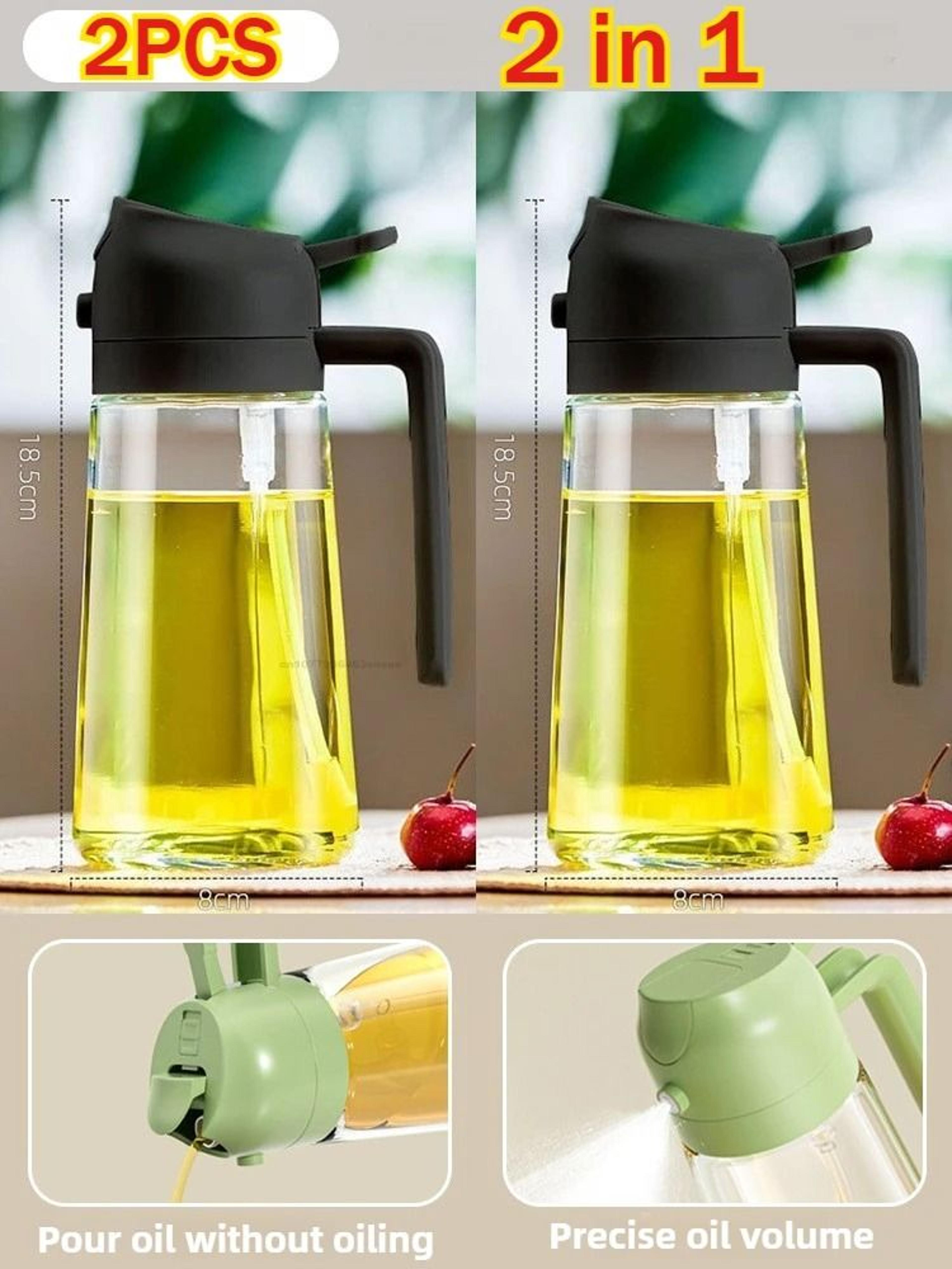 Two In One Olive Oil Dispenser And Sprayer Plastic Bottle For Kitchen Use 11