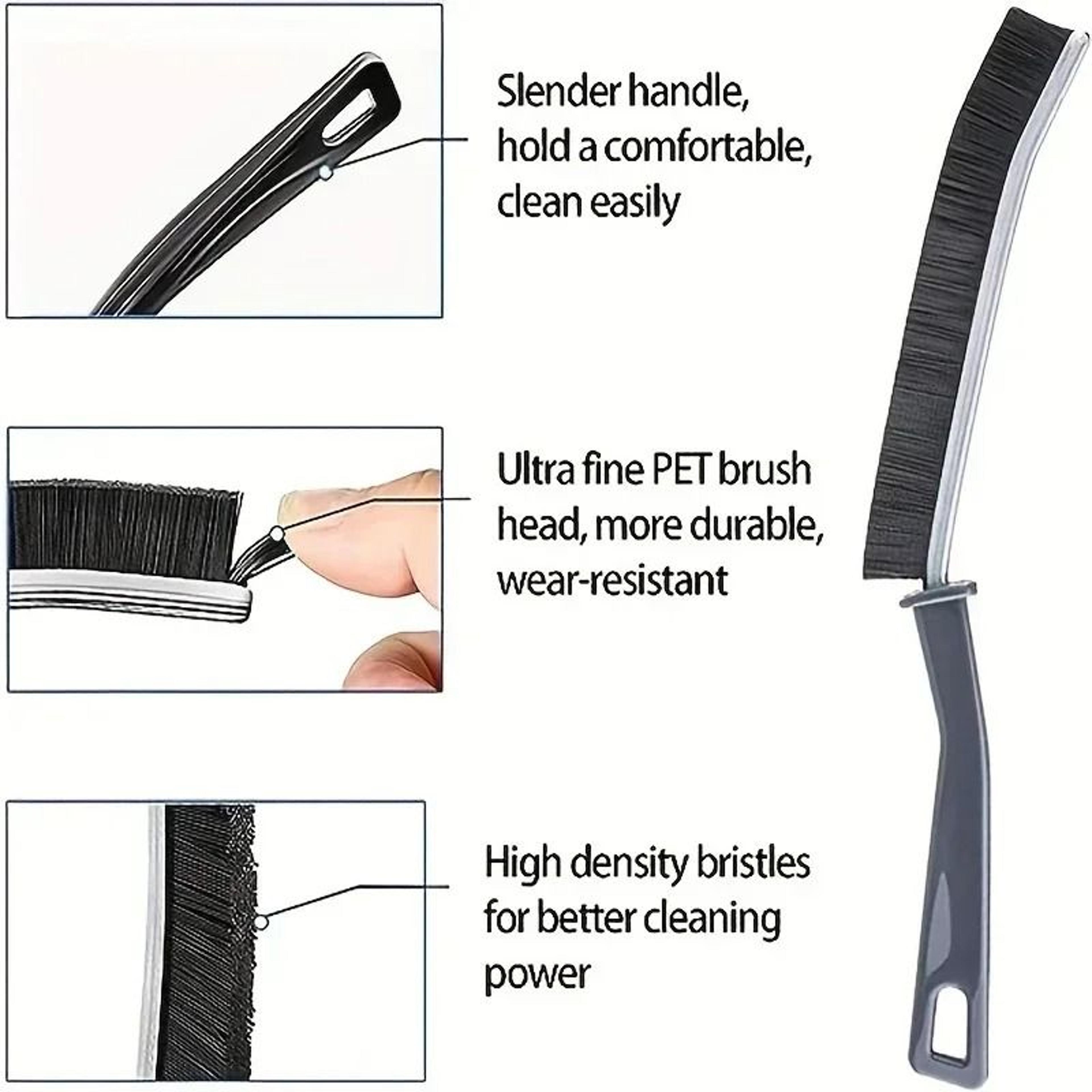 Long Handle Grout And Tile Gap Cleaning Brush With Hard Bristles 2