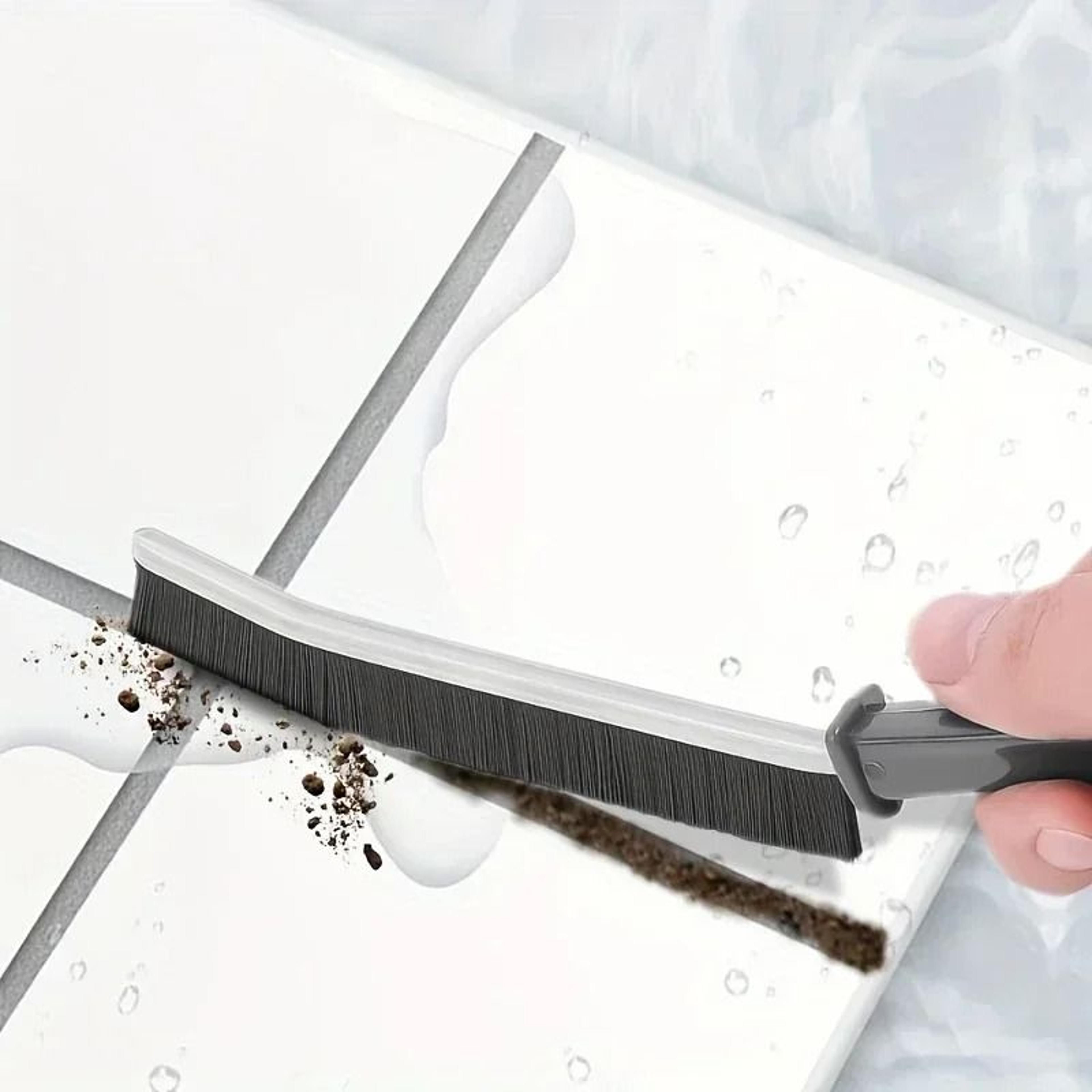 Long Handle Grout And Tile Gap Cleaning Brush With Hard Bristles 4
