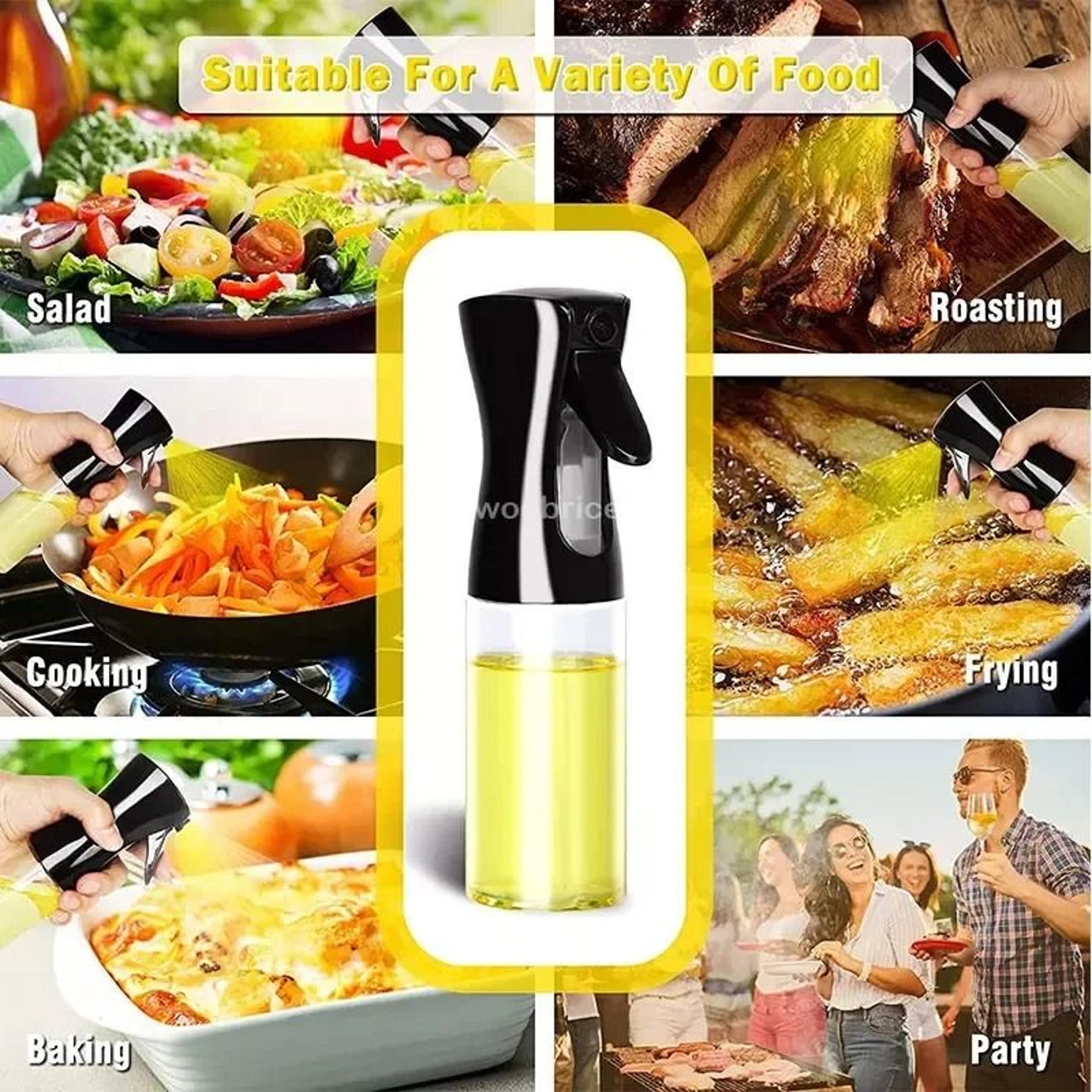 Oil Spray Bottle For Cooking And Baking 200ml And 300ml Kitchen Oil Mister 4