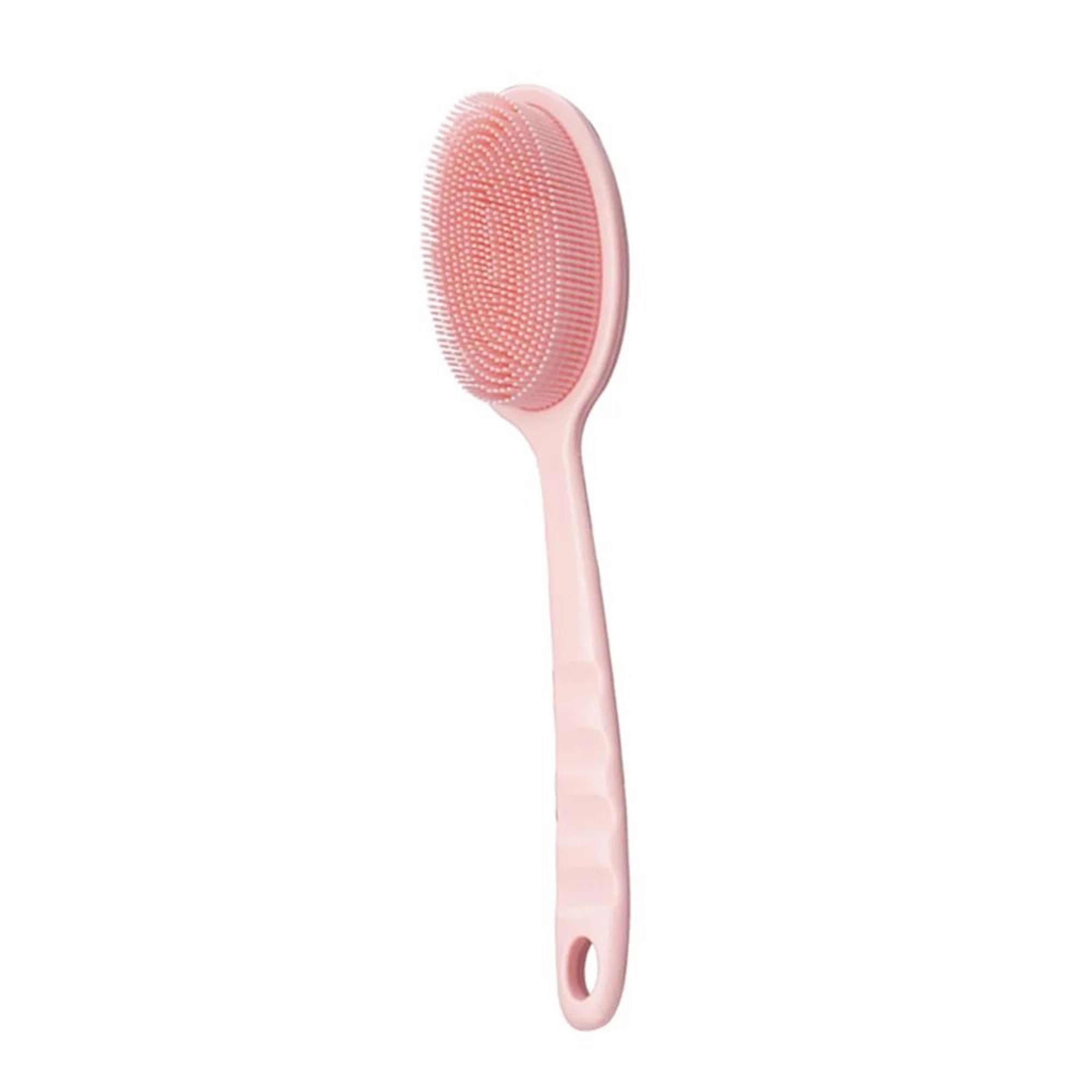 Bath Soft Back Brush With Long Handle Exfoliating Silicone Shower Scrub Brush 7