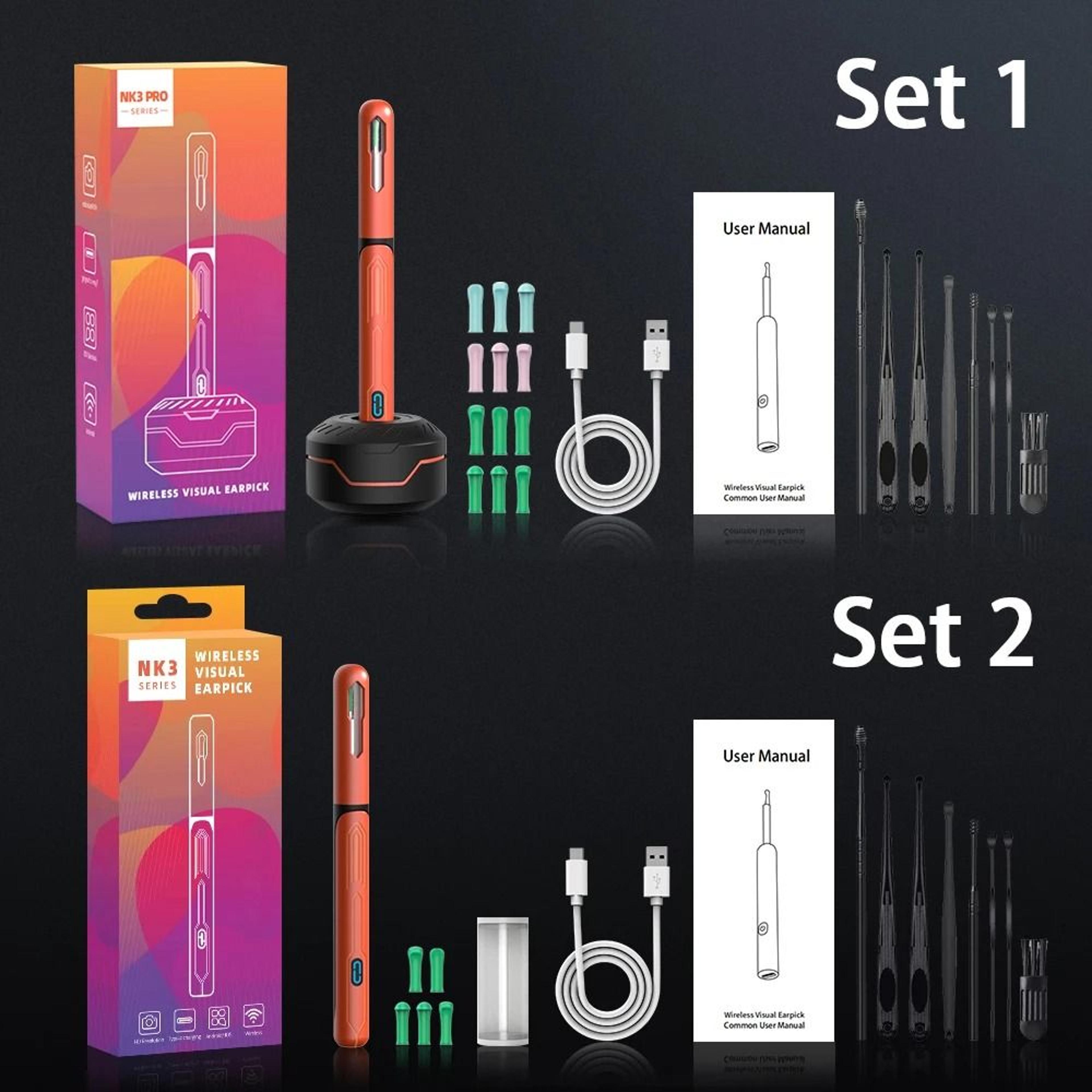 Ear Cleaner Camera Set HD Otoscope Wax Removal Tool With USB C Charging And Ear Cleaning Accessorie 5