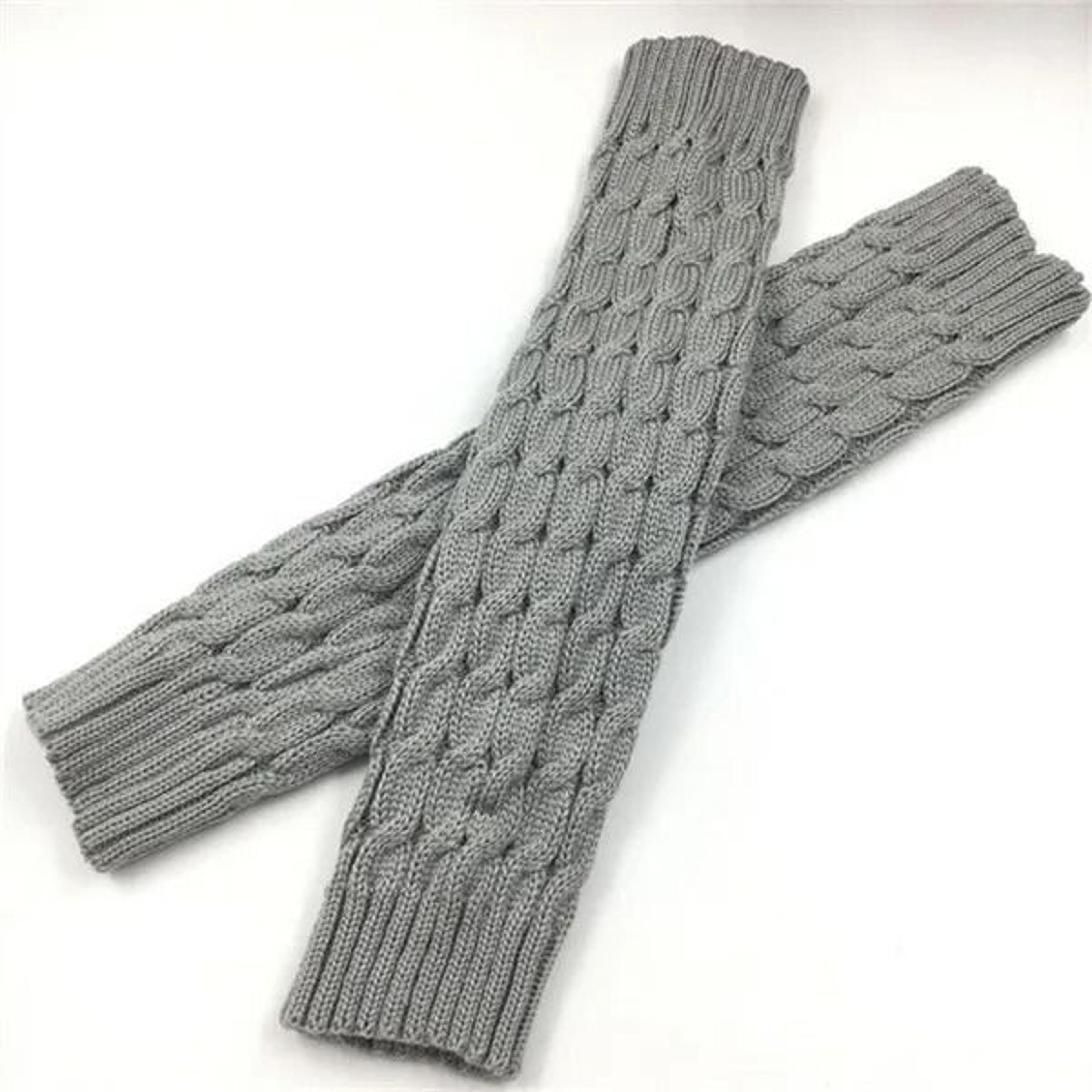 Women Autumn Winter Legwarmers With Floral Knit Design 9