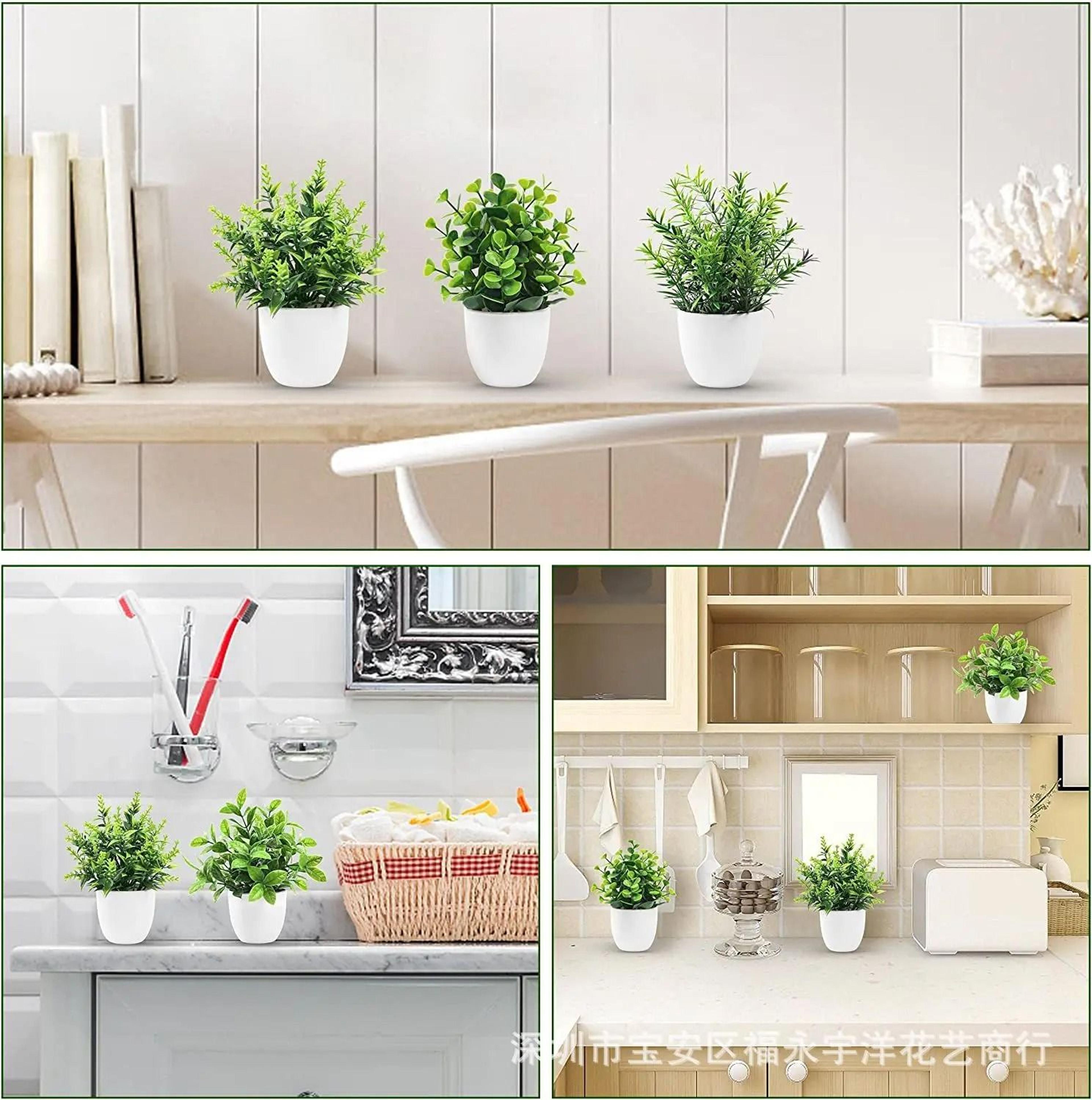 Artificial Potted Plant Desktop Home Office Shelf Decor 1