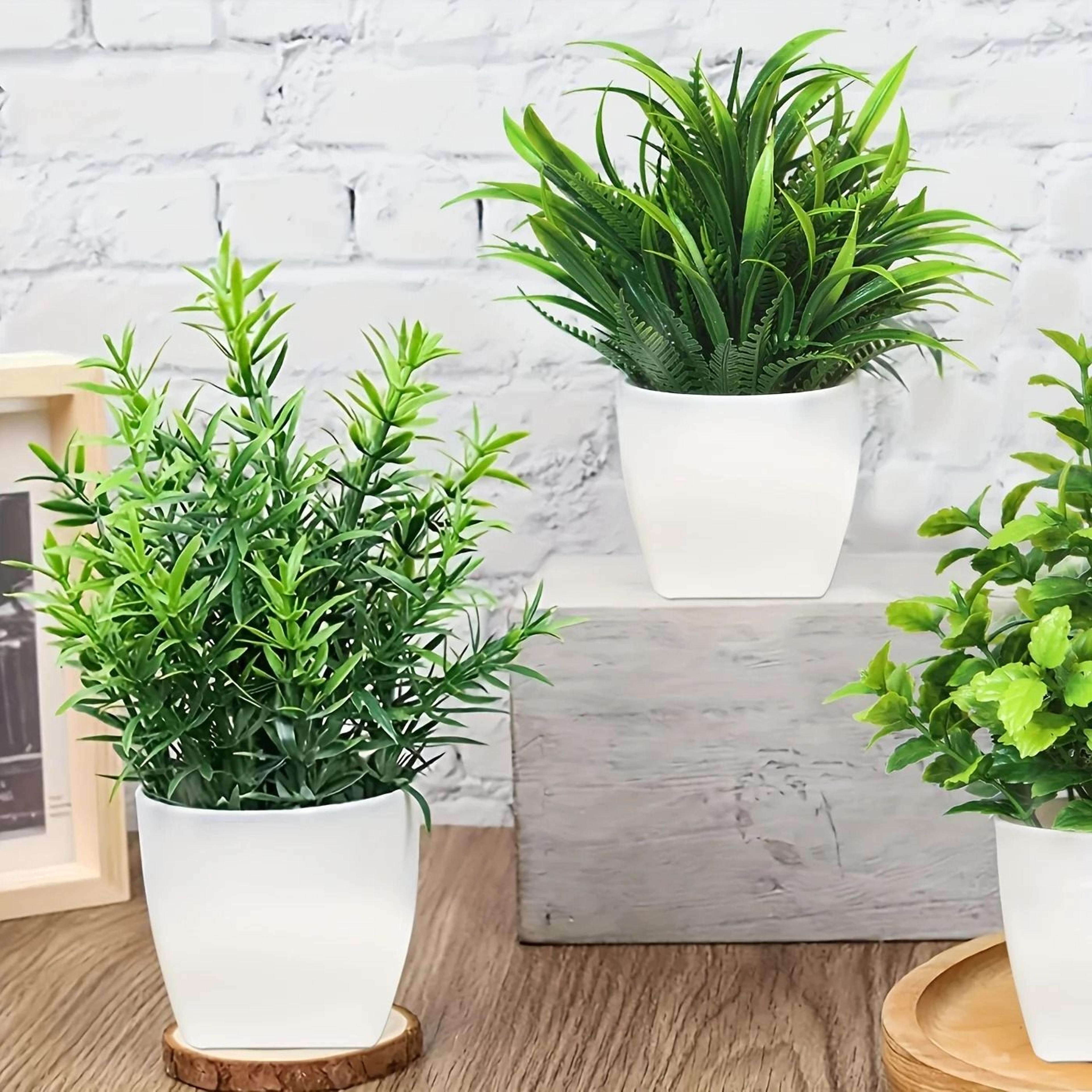 Artificial Potted Plant Desktop Home Office Shelf Decor 2