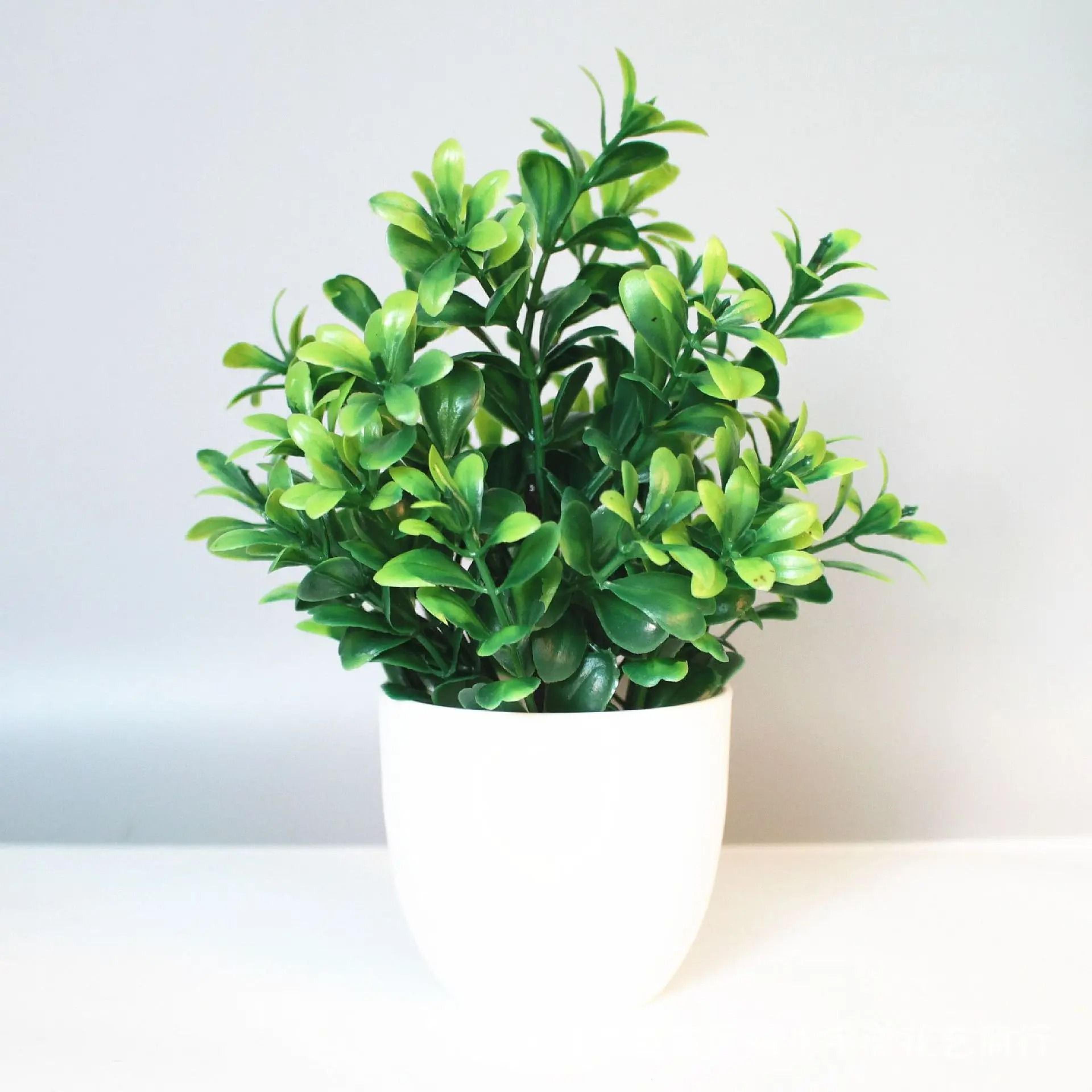 Artificial Potted Plant Desktop Home Office Shelf Decor 8