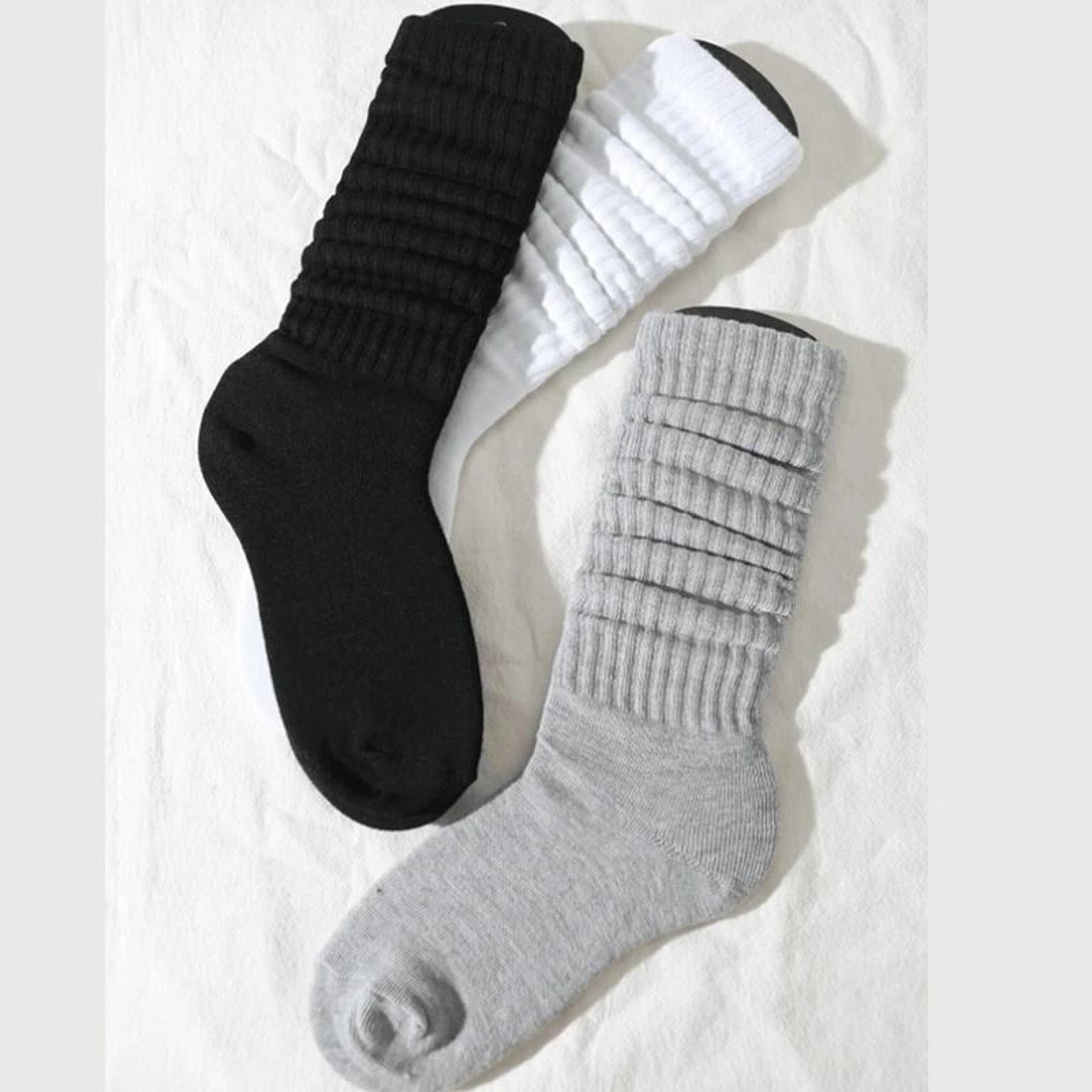 Women Pile Up Socks Fashionable Comfortable Mid Length Socks 1