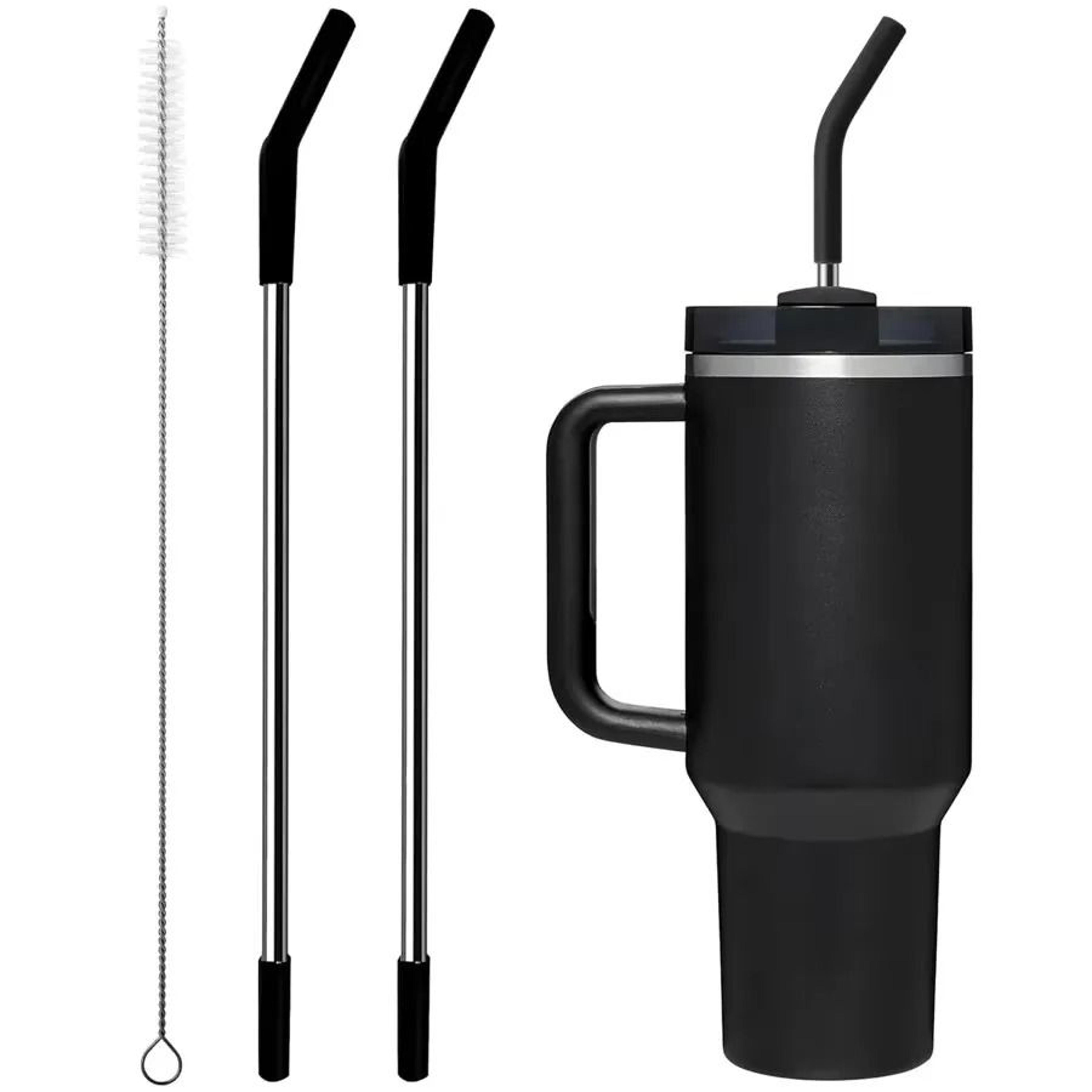 Stainless Steel Straw With Silicone Tip Replacement Set For Tumbler Cups 6
