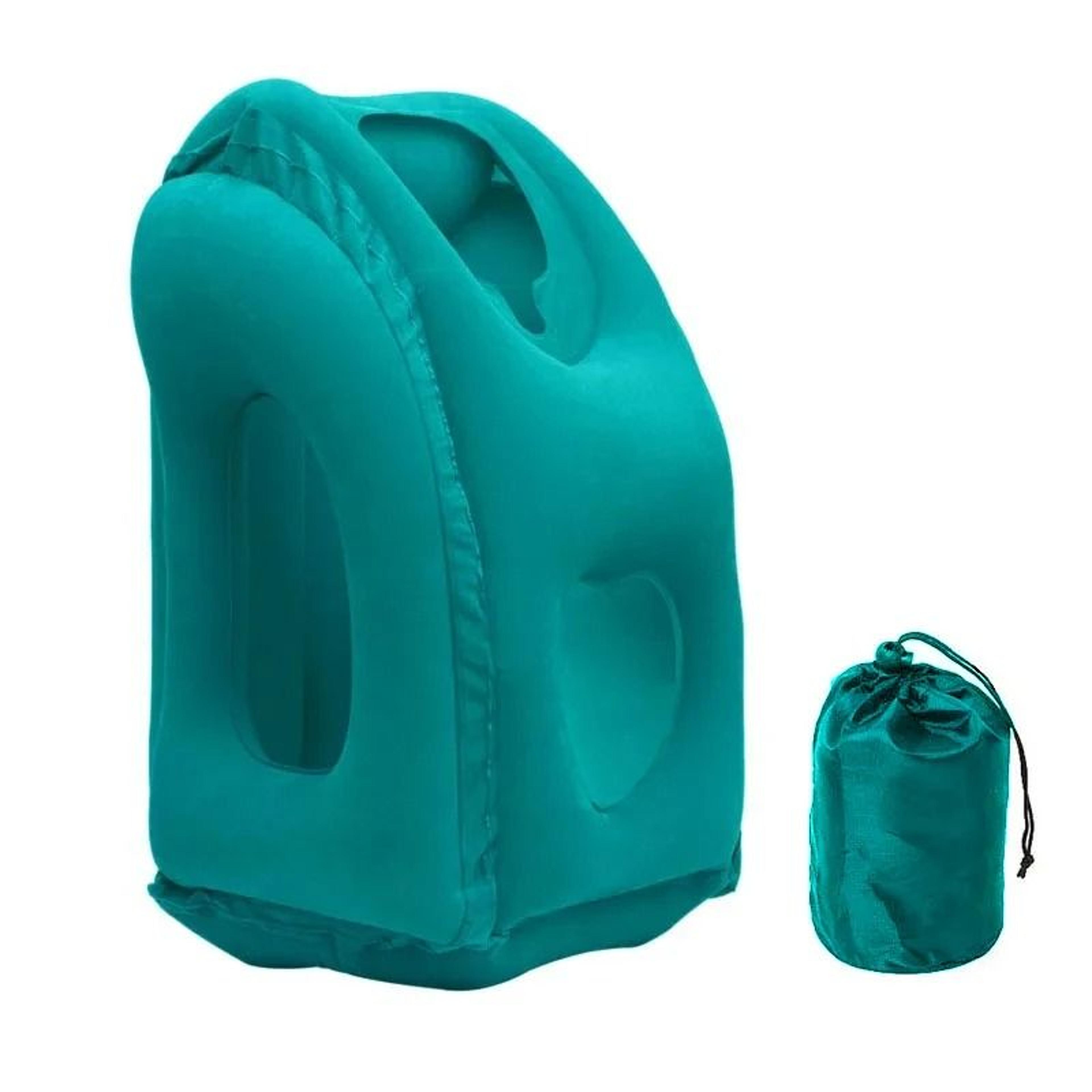 Inflatable Travel Pillow Portable Chin Support Neck Pillow For Rest 9