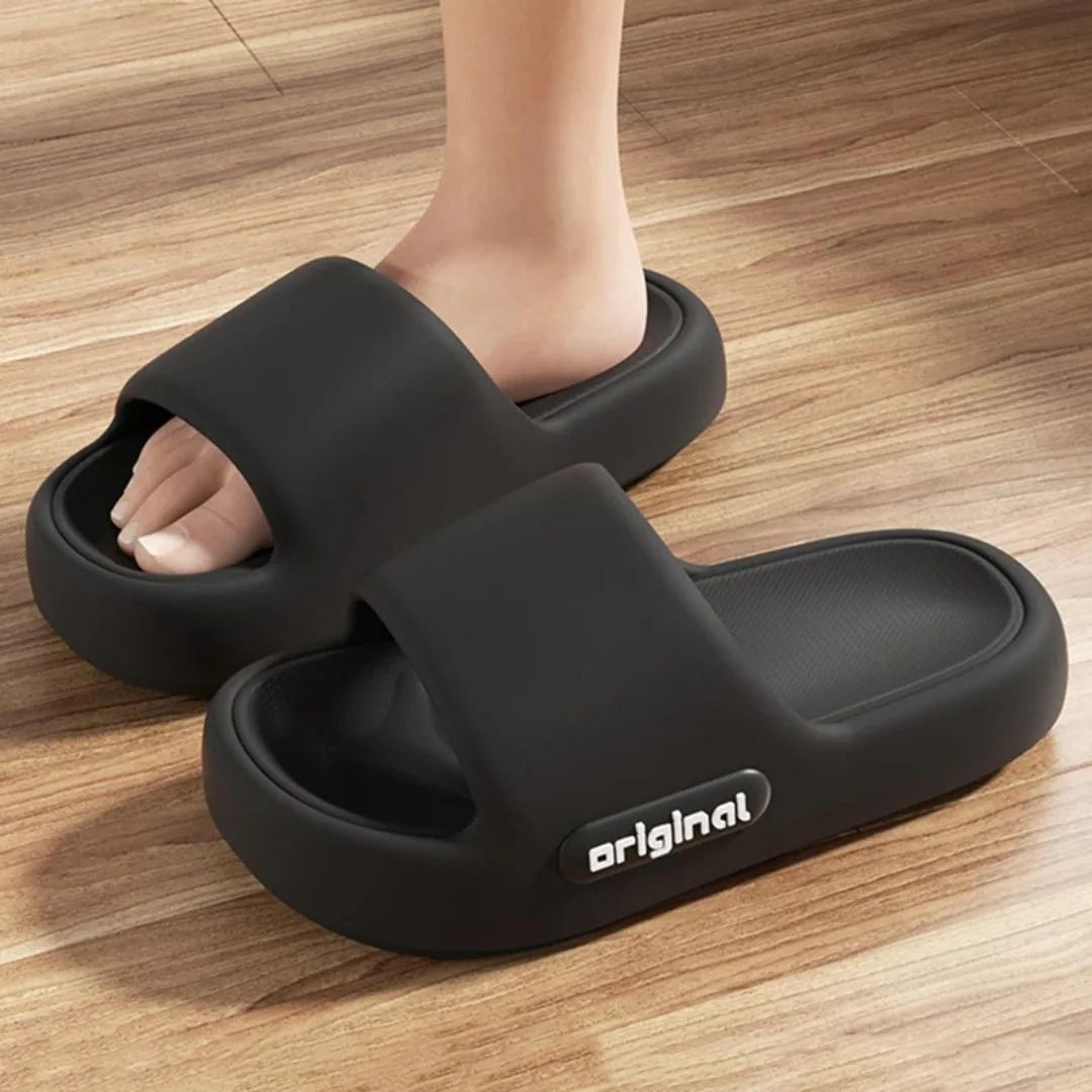 Platform Cloud Slippers Women Soft Sole Comfy Pillow Slides 2