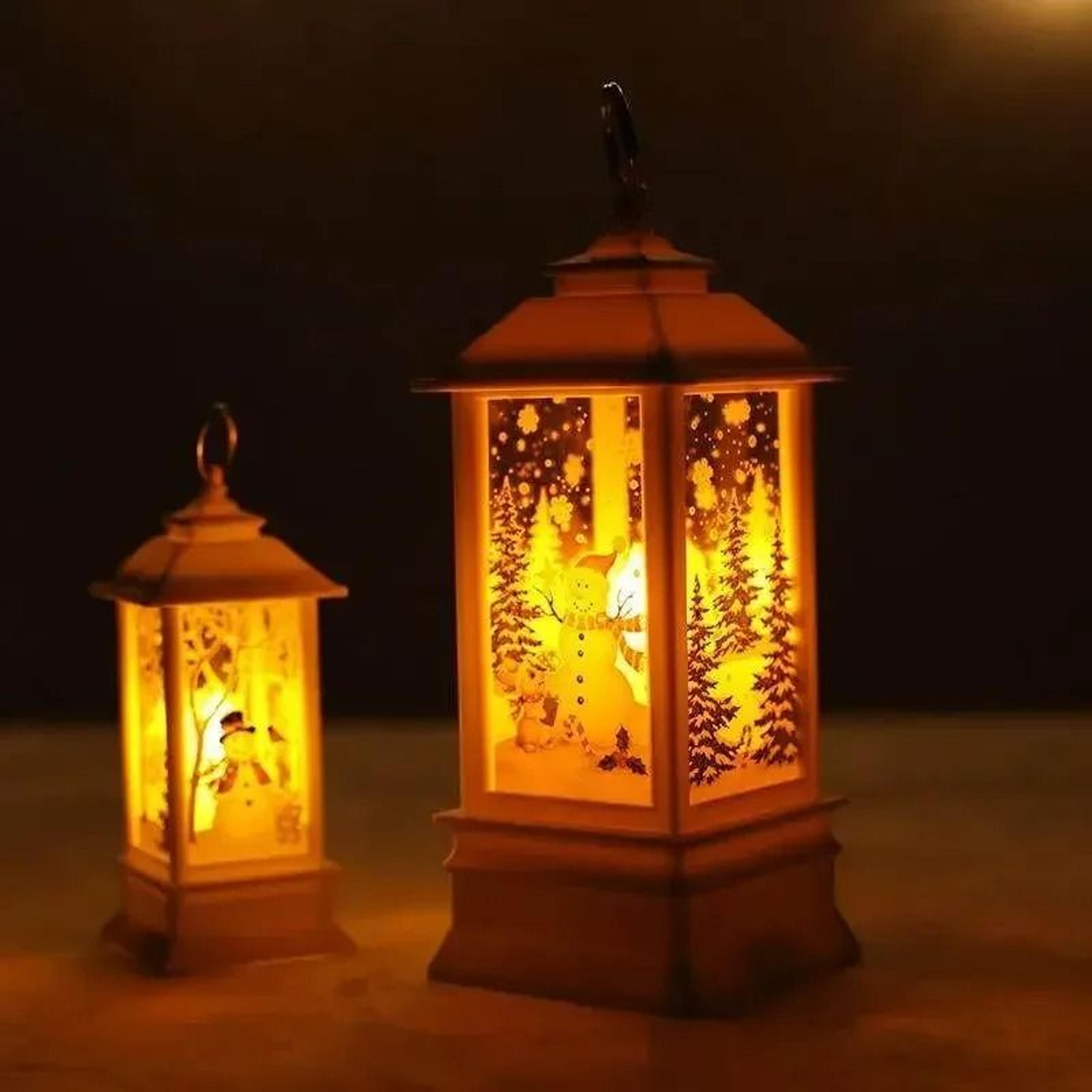 Led Vintage Portable Oil Lamp Night Light Hanging Lantern 5