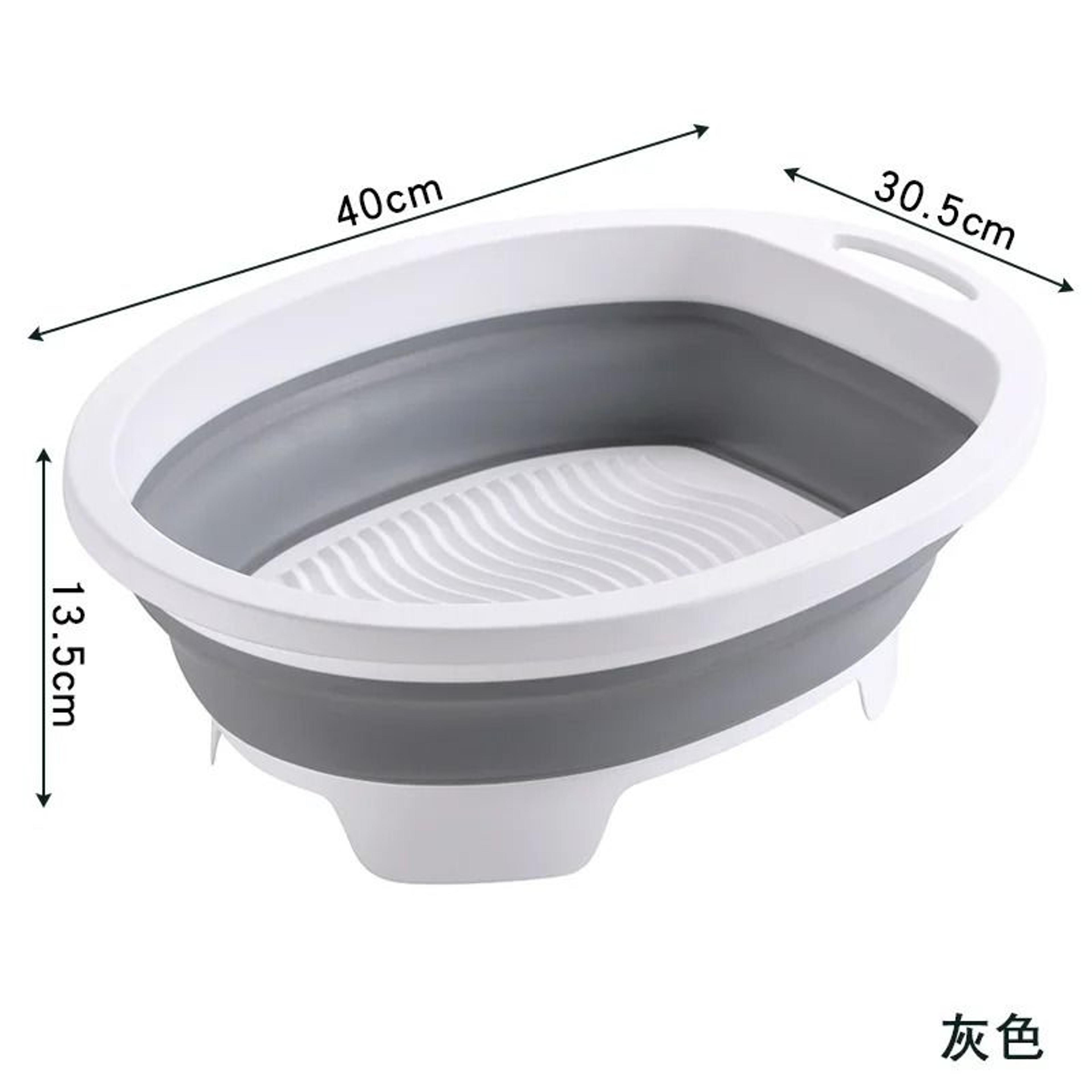 Portable Foldable Basin With Built In Washboard For Clothes Cleaning 6