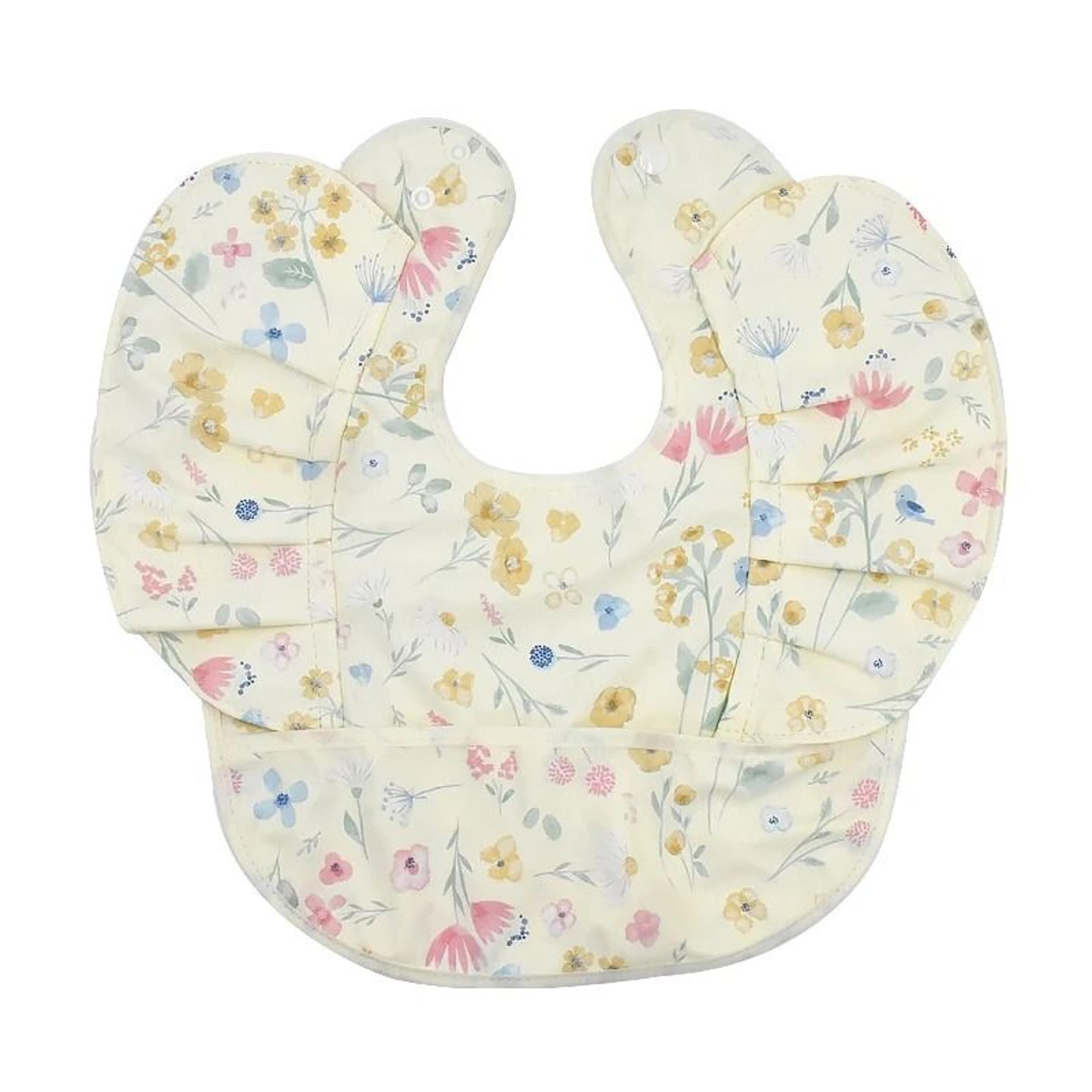 INS Nordic Style Baby Bibs Waterproof Short Sleeve With Pocket Feeding Bib 11