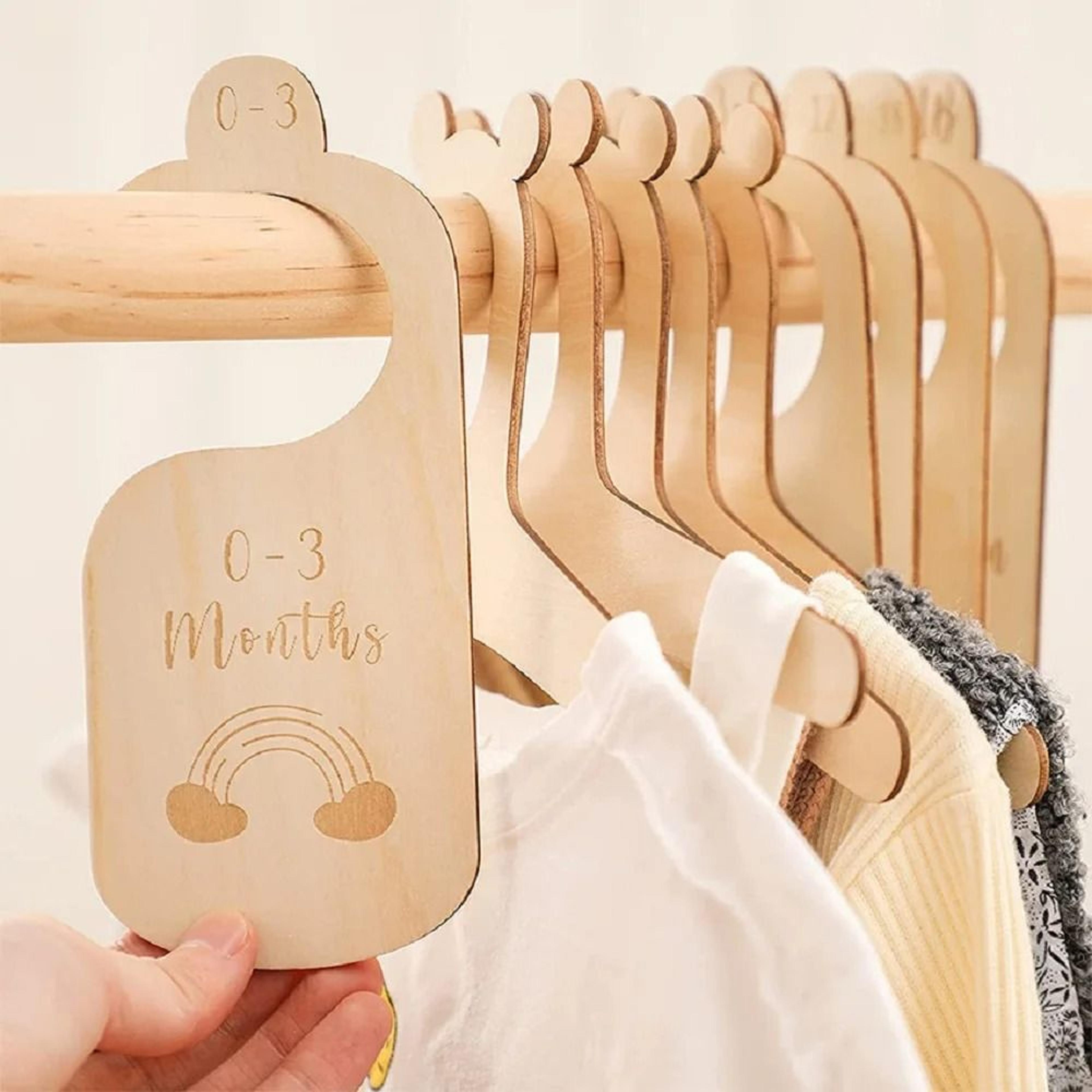 Newborn Wooden Monthly Milestone Cards Photography Props Set 5