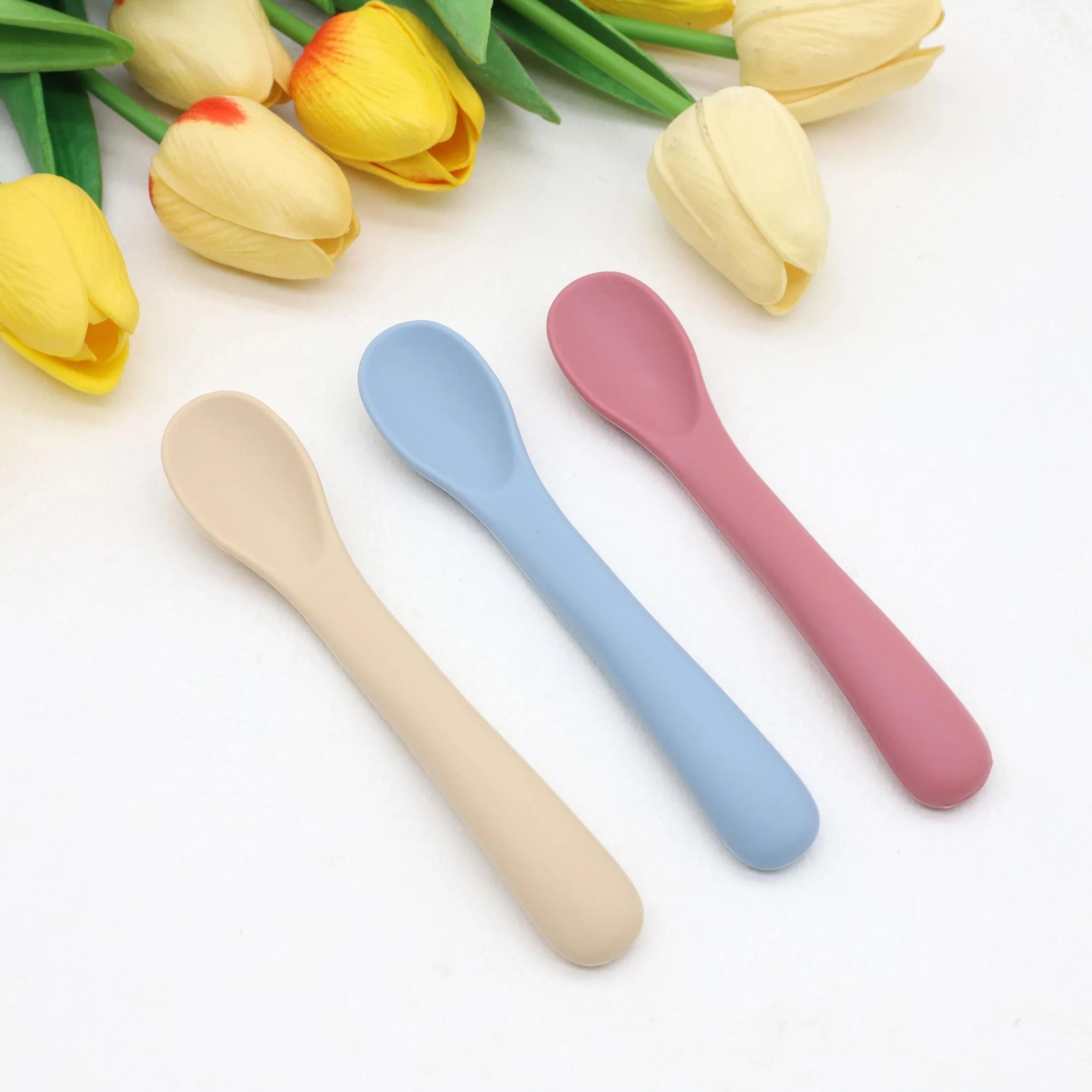 Baby Silicone Soft Feeding Spoon Set For Infants And Toddlers 6