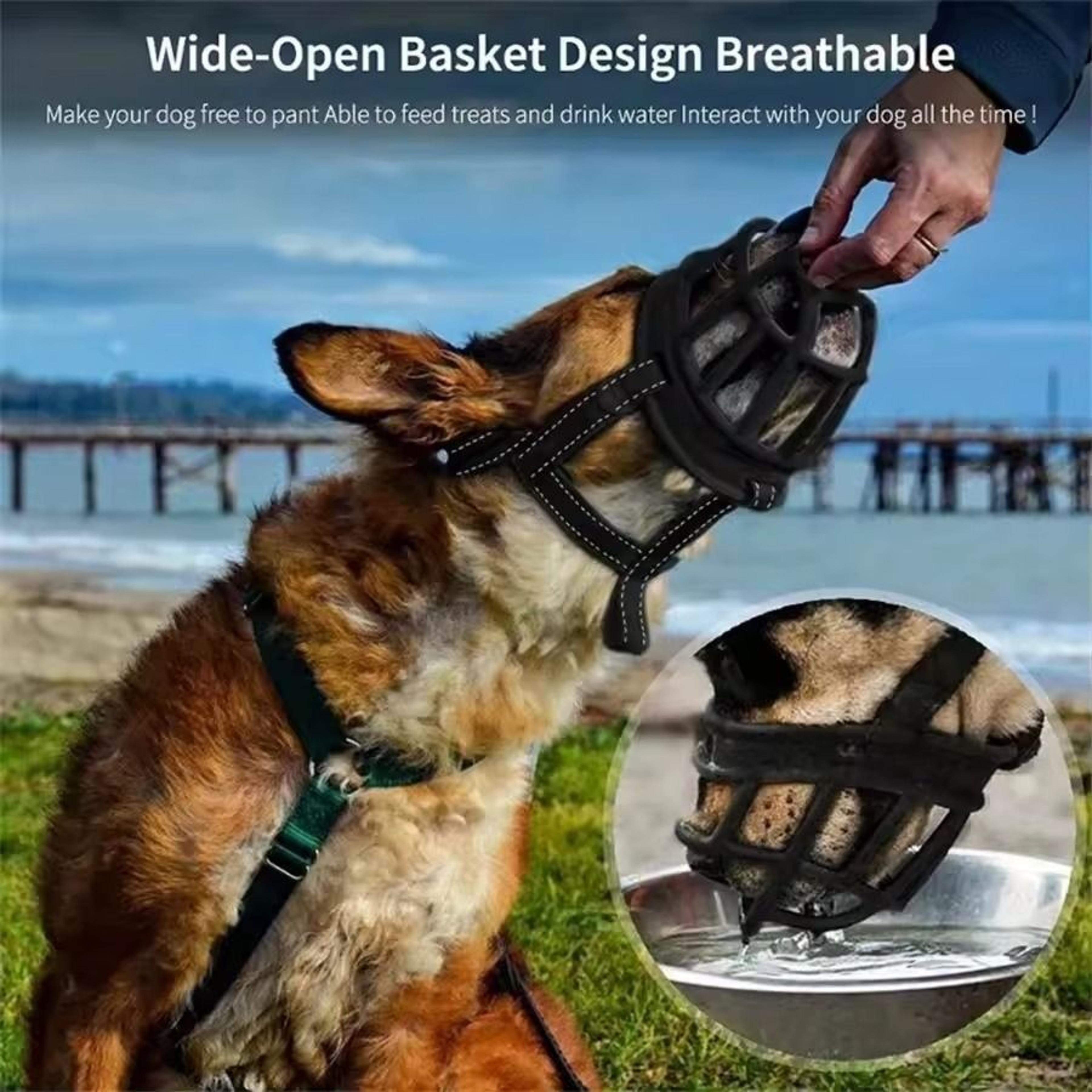 Adjustable Breathable Dog Muzzle For Biting Chewing And Barking Control 4