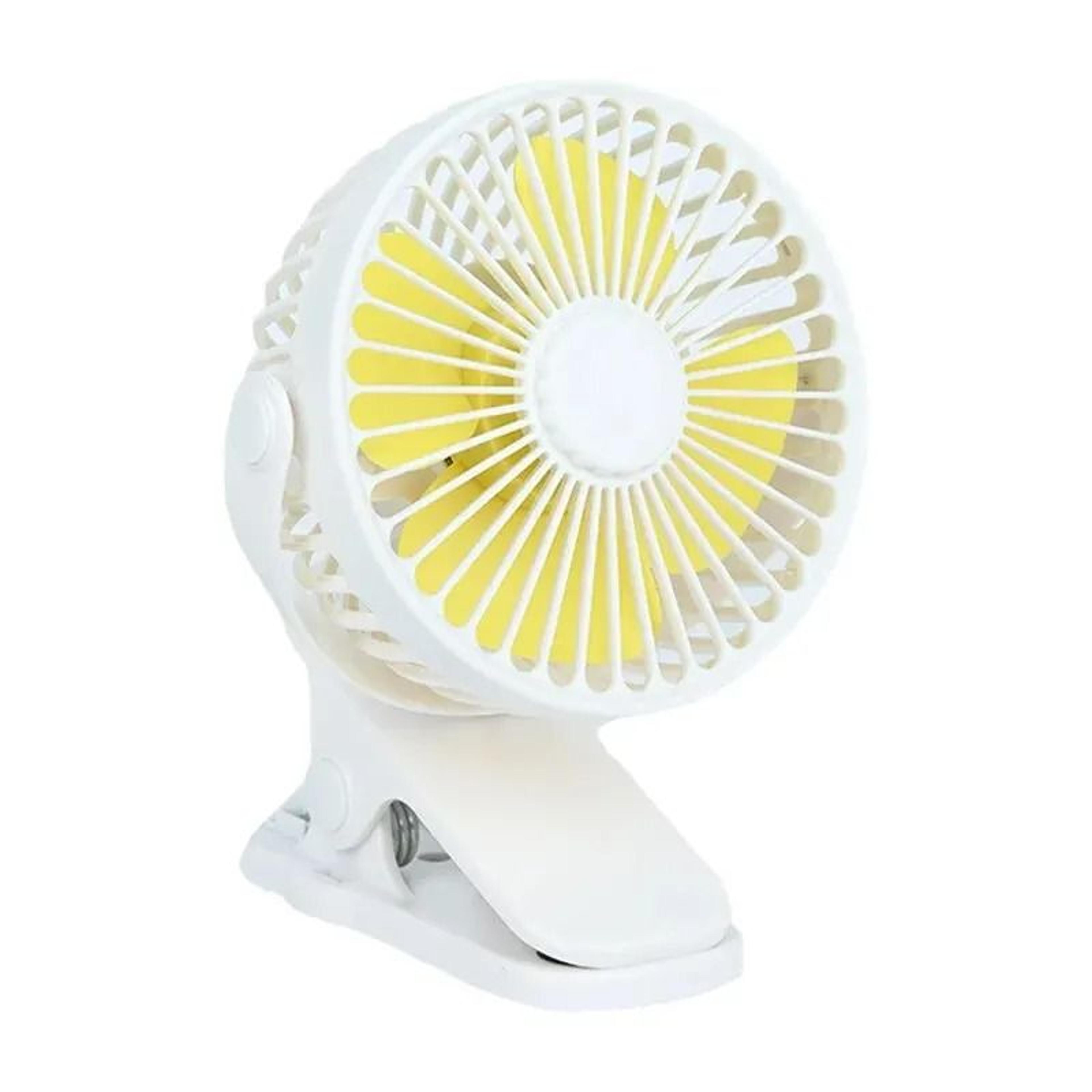 Mini Clip Fan Portable Quiet Desktop USB Rechargeable Three Speed Fan 7