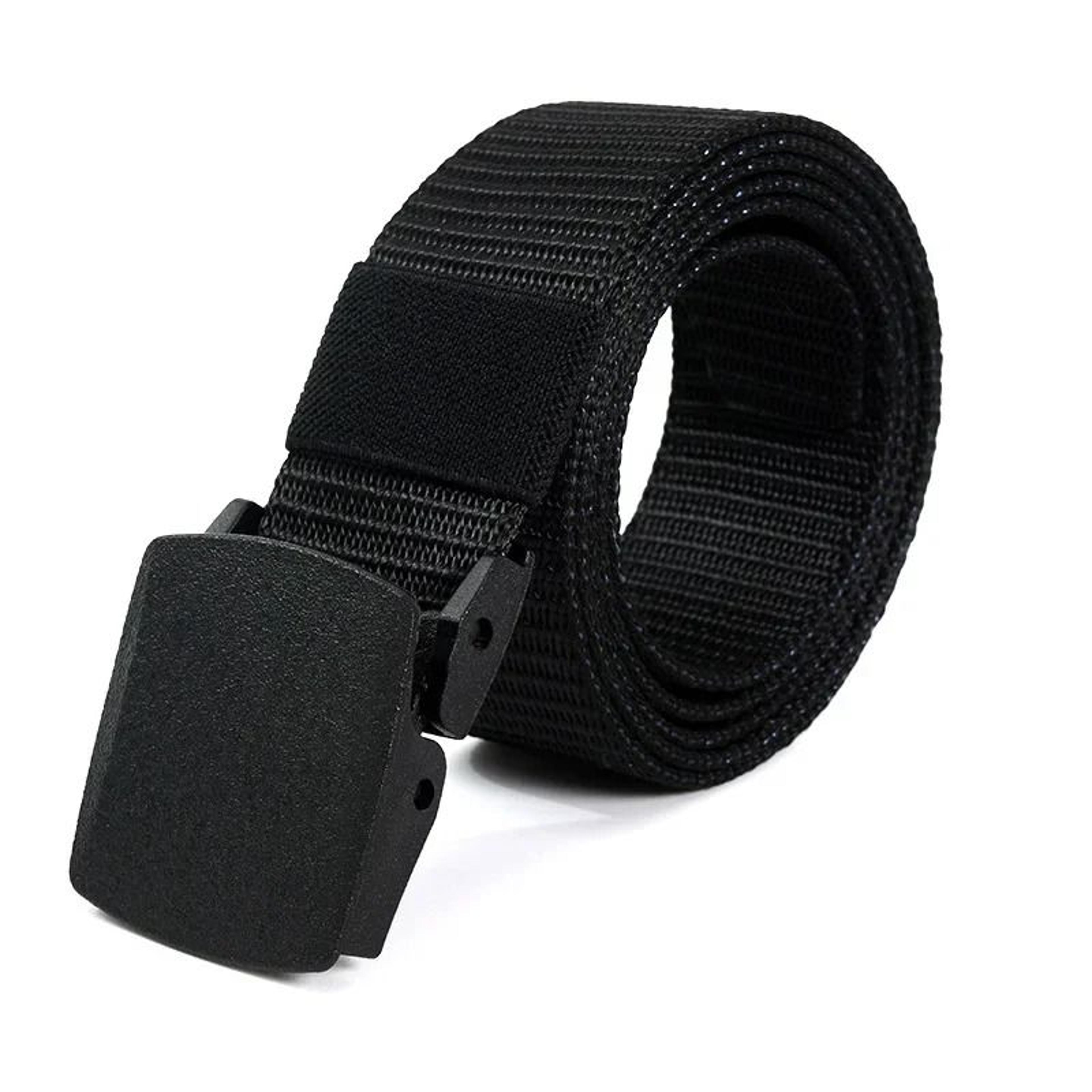 Nylon Tactical Belt With Plastic Buckle Lightweight Metal Free Canvas Belt 4