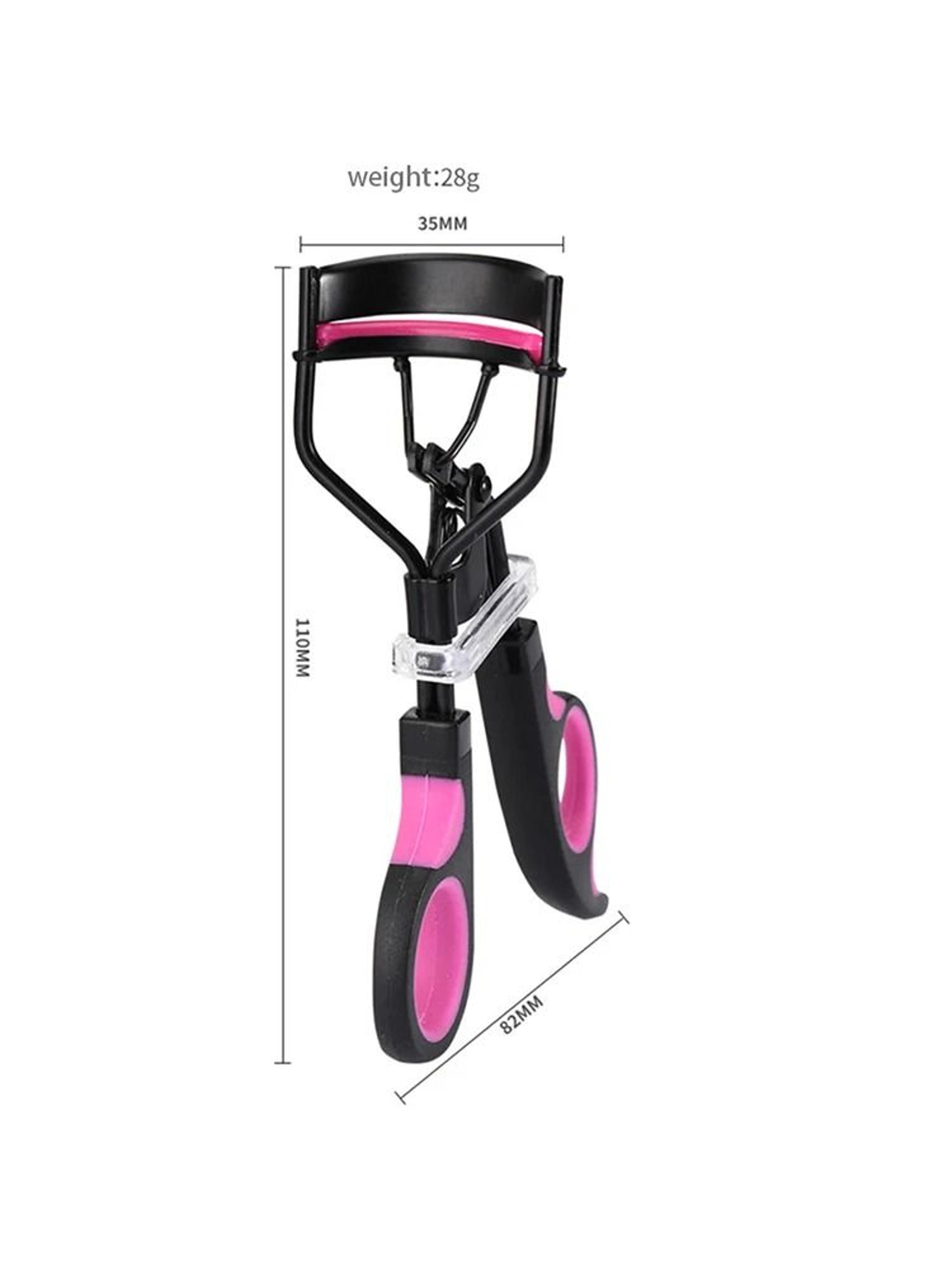 Eyelash Curler And Brow Grooming Set Dual Color Handle With Lash Assistant Tools 7