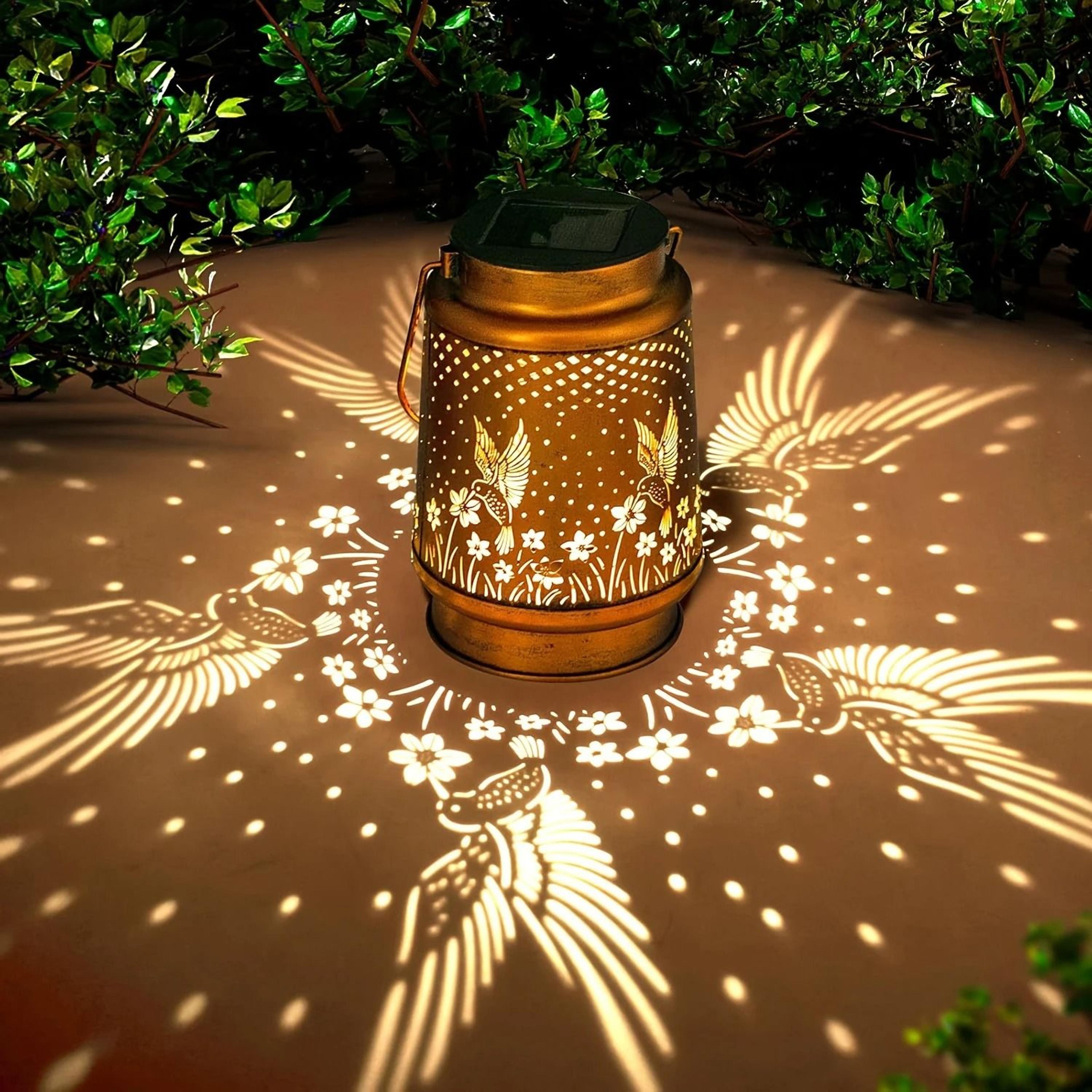 Iron Solar Lantern Outdoor Decorative Pathway Garden Light 7