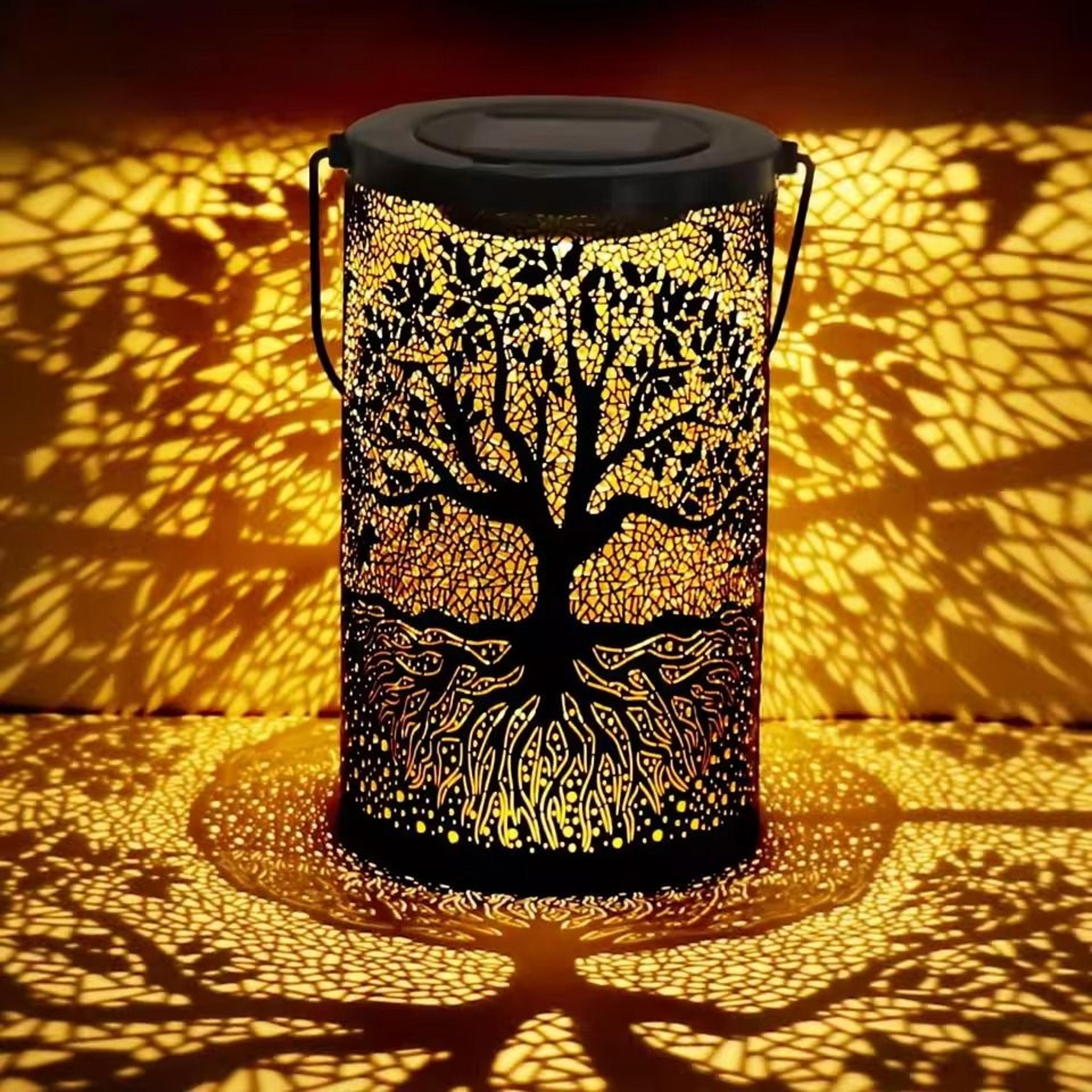 Iron Solar Lantern Outdoor Decorative Pathway Garden Light 17