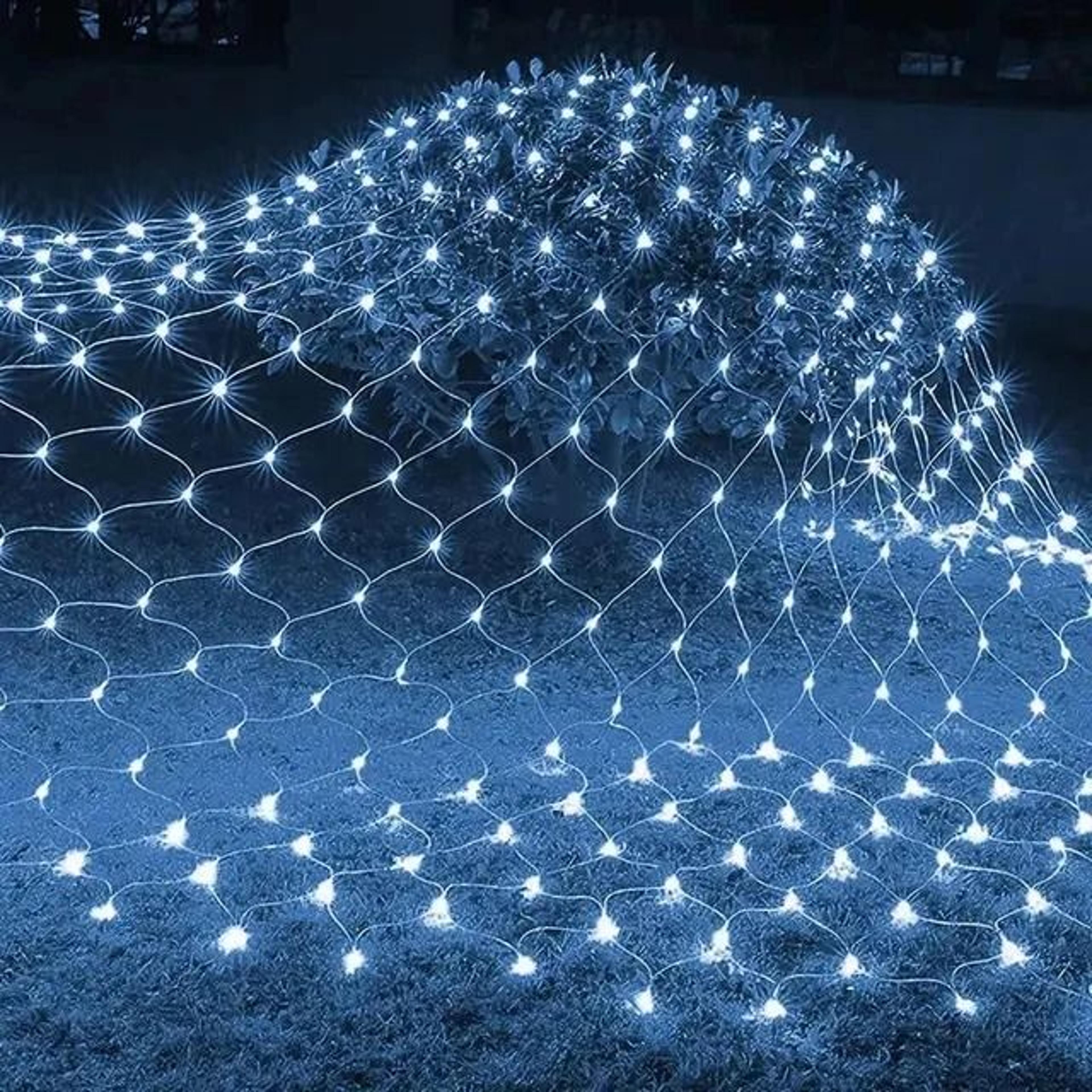 Halloween Purple LED Net Mesh Fairy Light Garland For Windows And Party Decorations 10