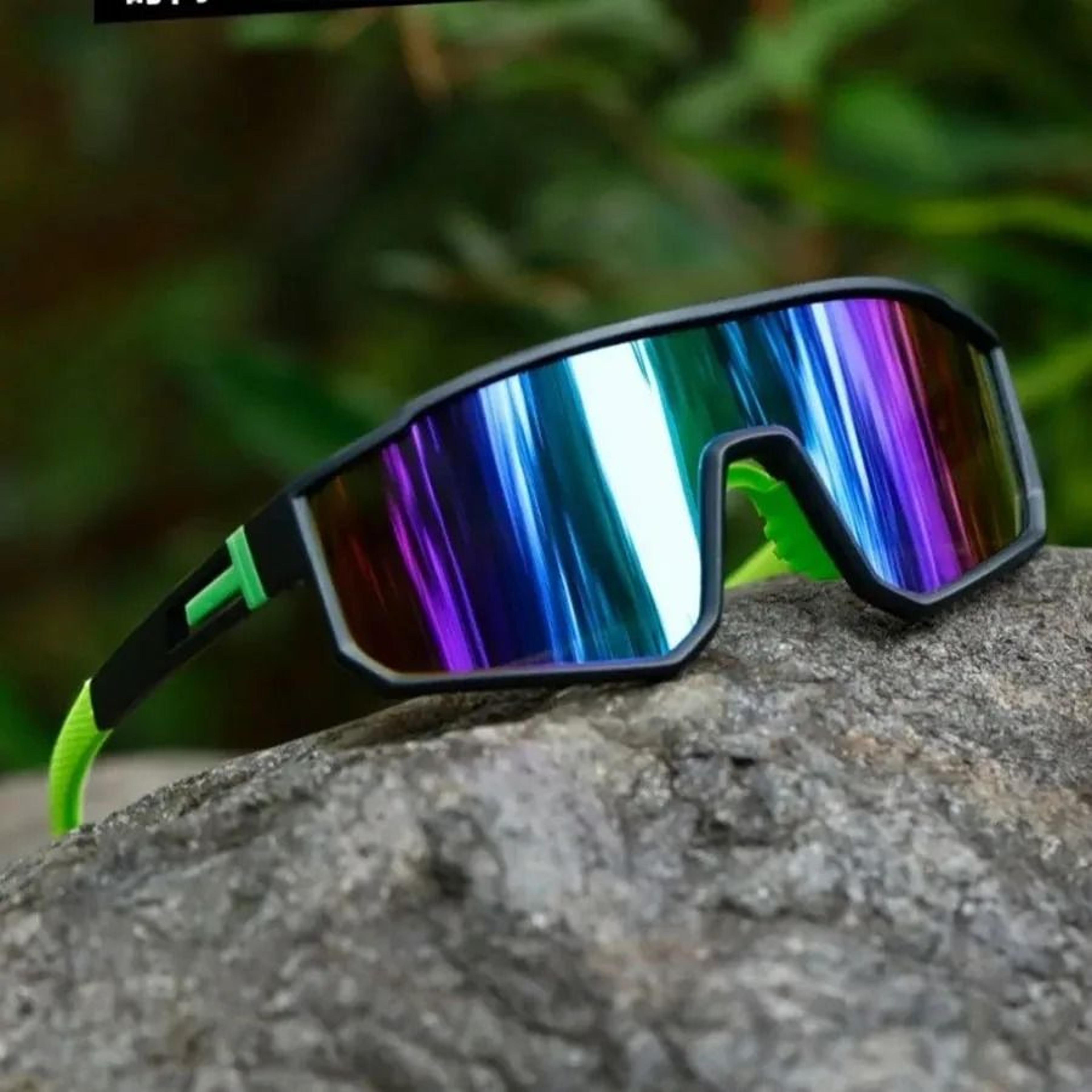 Oversized Cycling Sunglasses For Men With Windproof Color Coated Lenses 2
