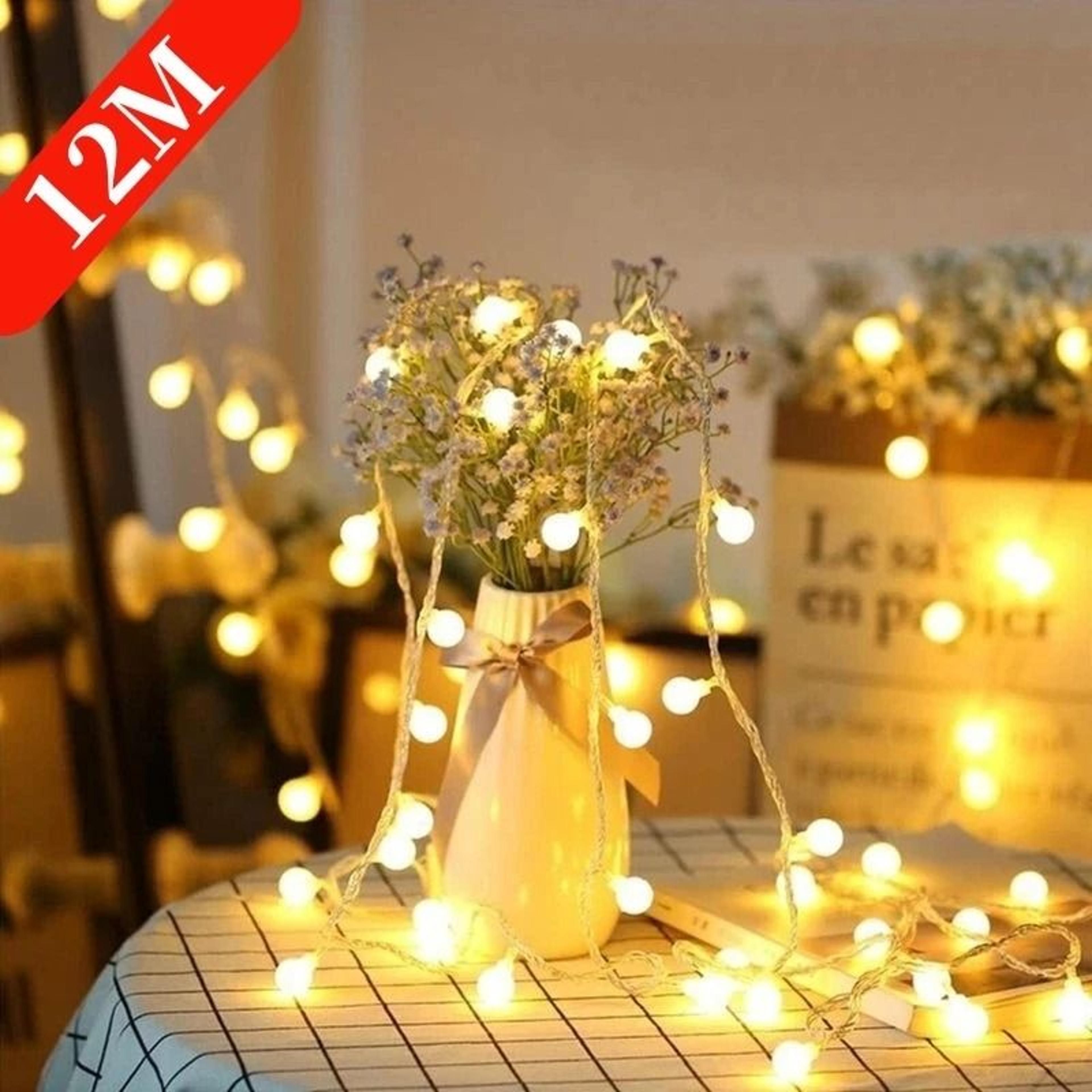 10M Ball LED String Lights With USB Or Battery Power For Outdoor And Indoor Decoration 4
