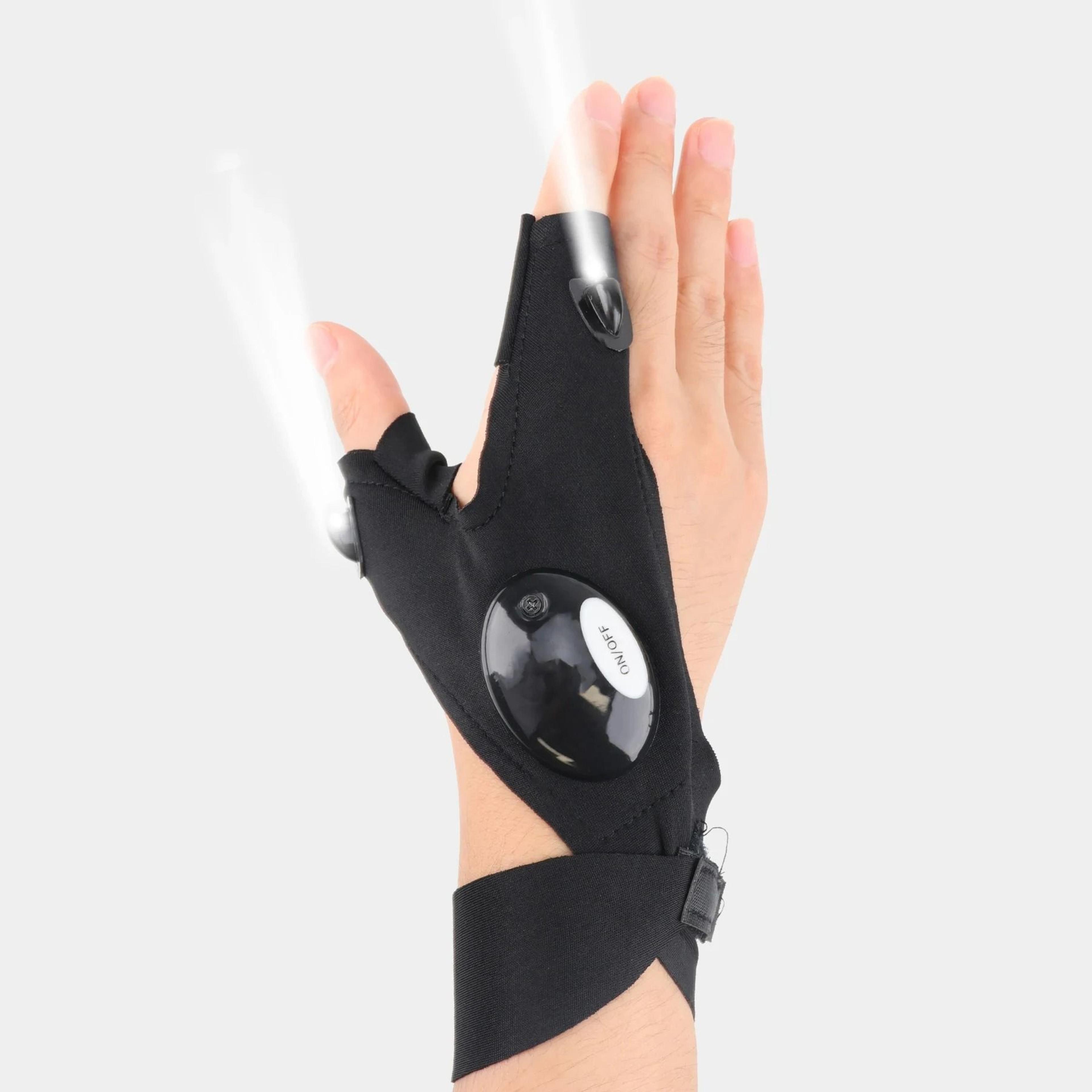 LED Half Finger Flashlight Glove For Night Fishing Cycling And Outdoor Work 8