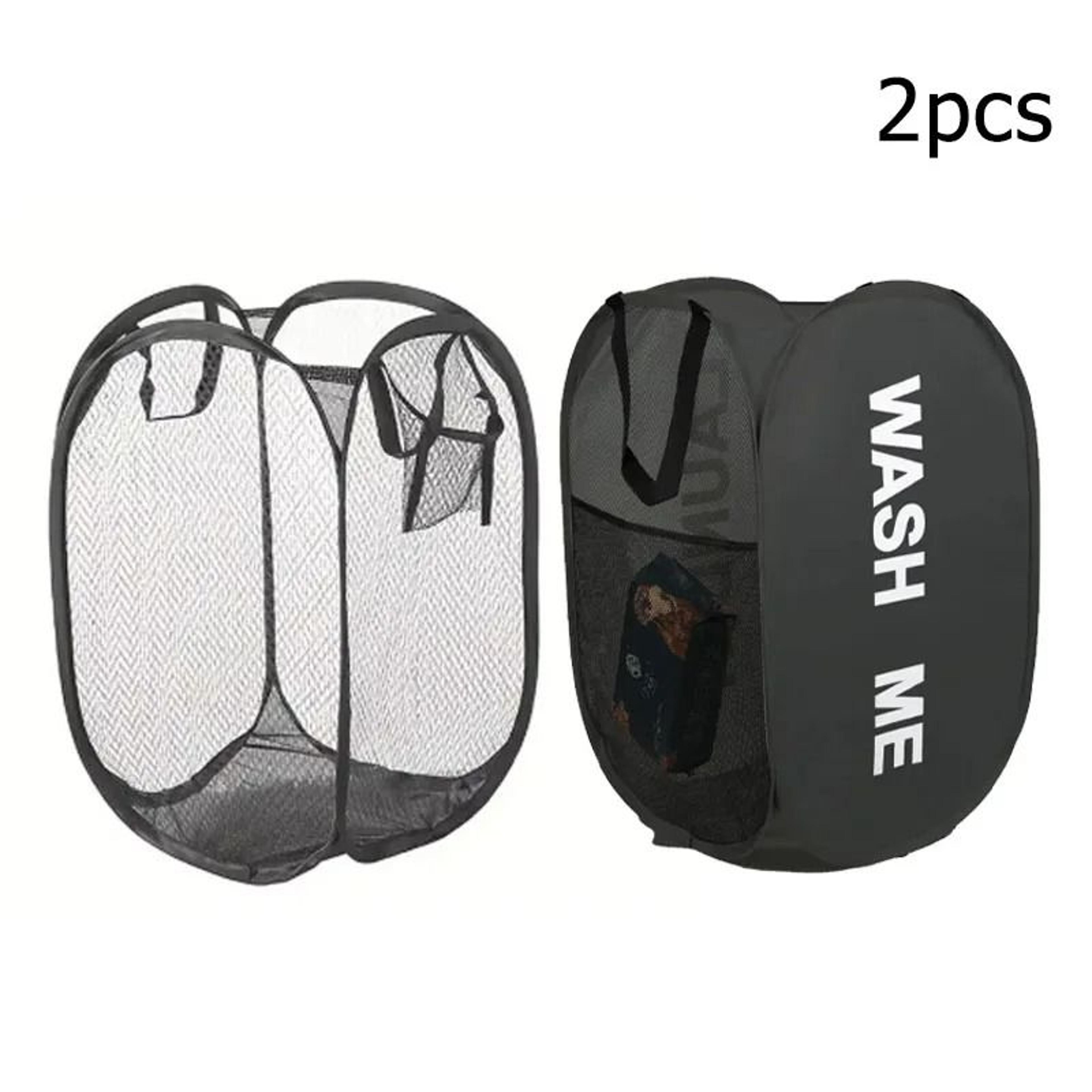 Foldable Mesh Pop Up Laundry Basket With Large Capacity Storage For Clothes And Home Organization 5