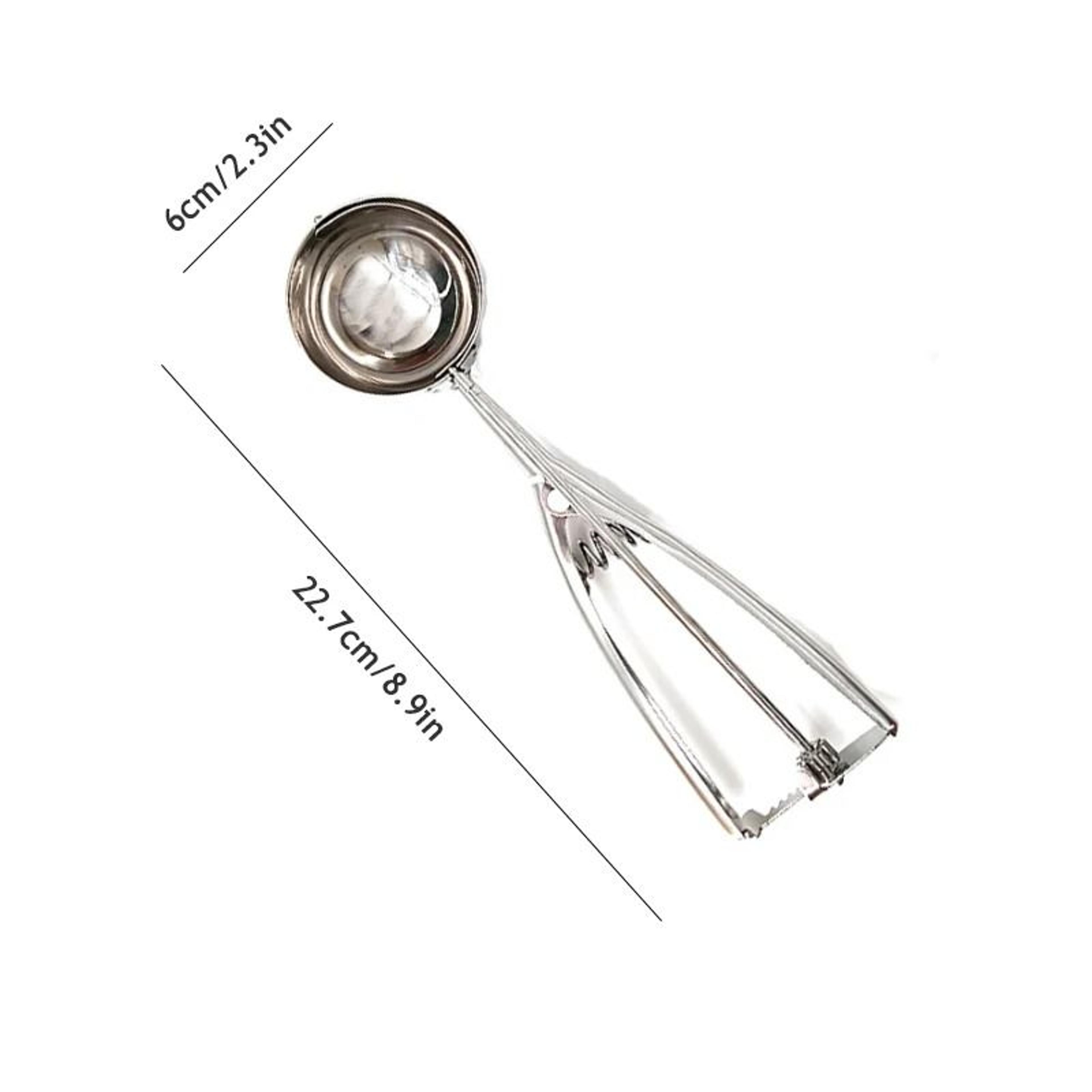 Stainless Steel Ice Cream Scoop With Spring Release For Easy Digging And Serving 7