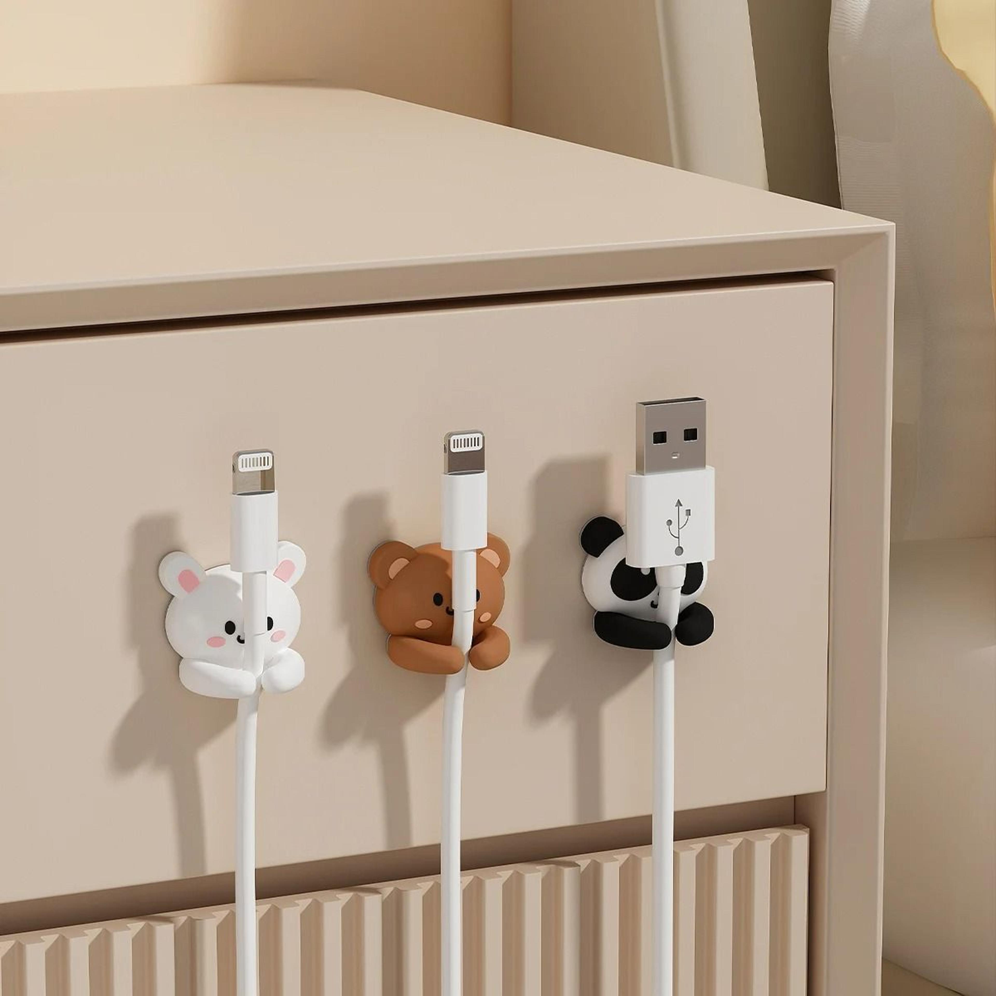 Cute Desktop Cable Organizer Clips For Cable Management SelfAdhesive Phone  Data Cord Holder 3