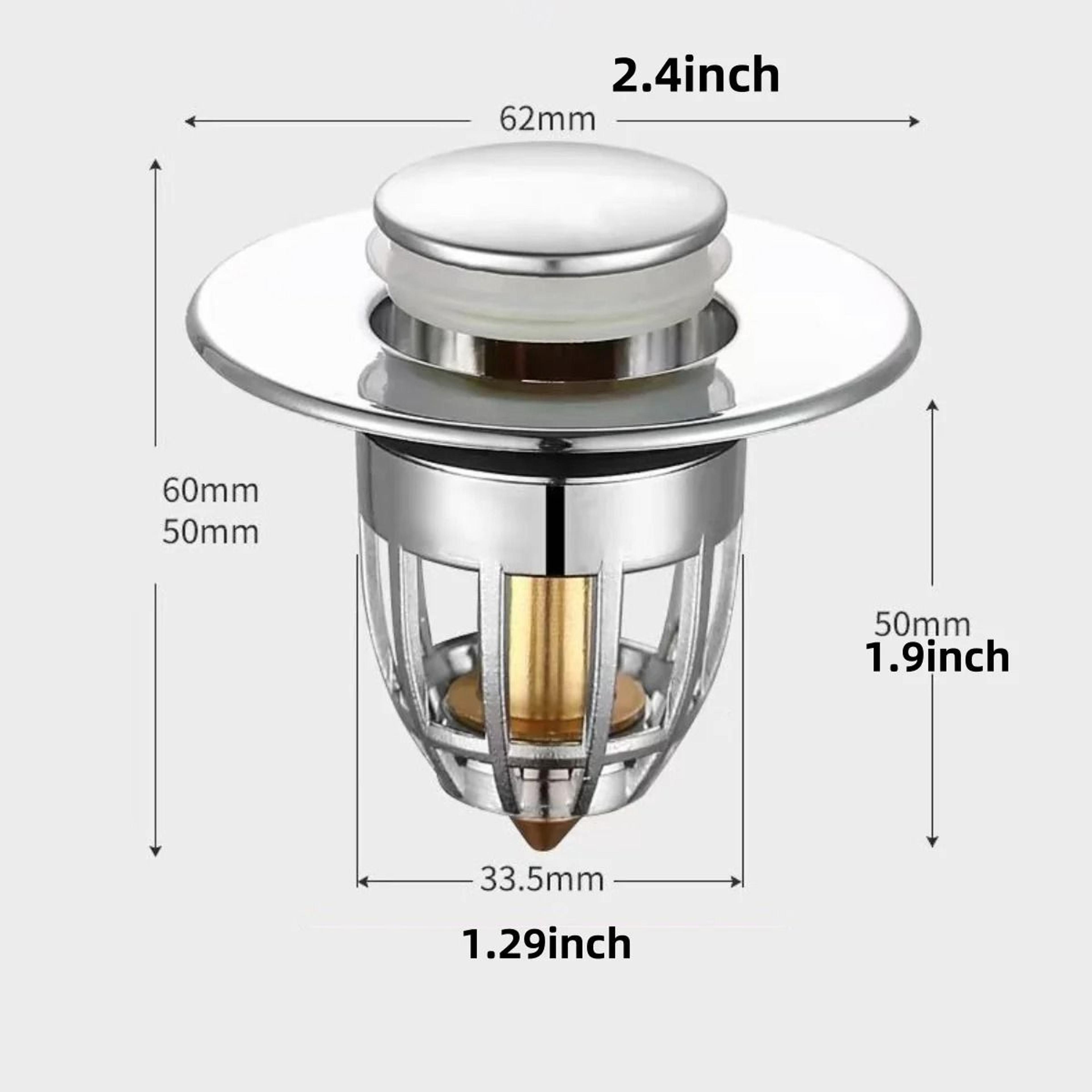 Universal Rebound Drain Plug Filter Basin Popup Sink Drain Stopper With Hair Catcher 4