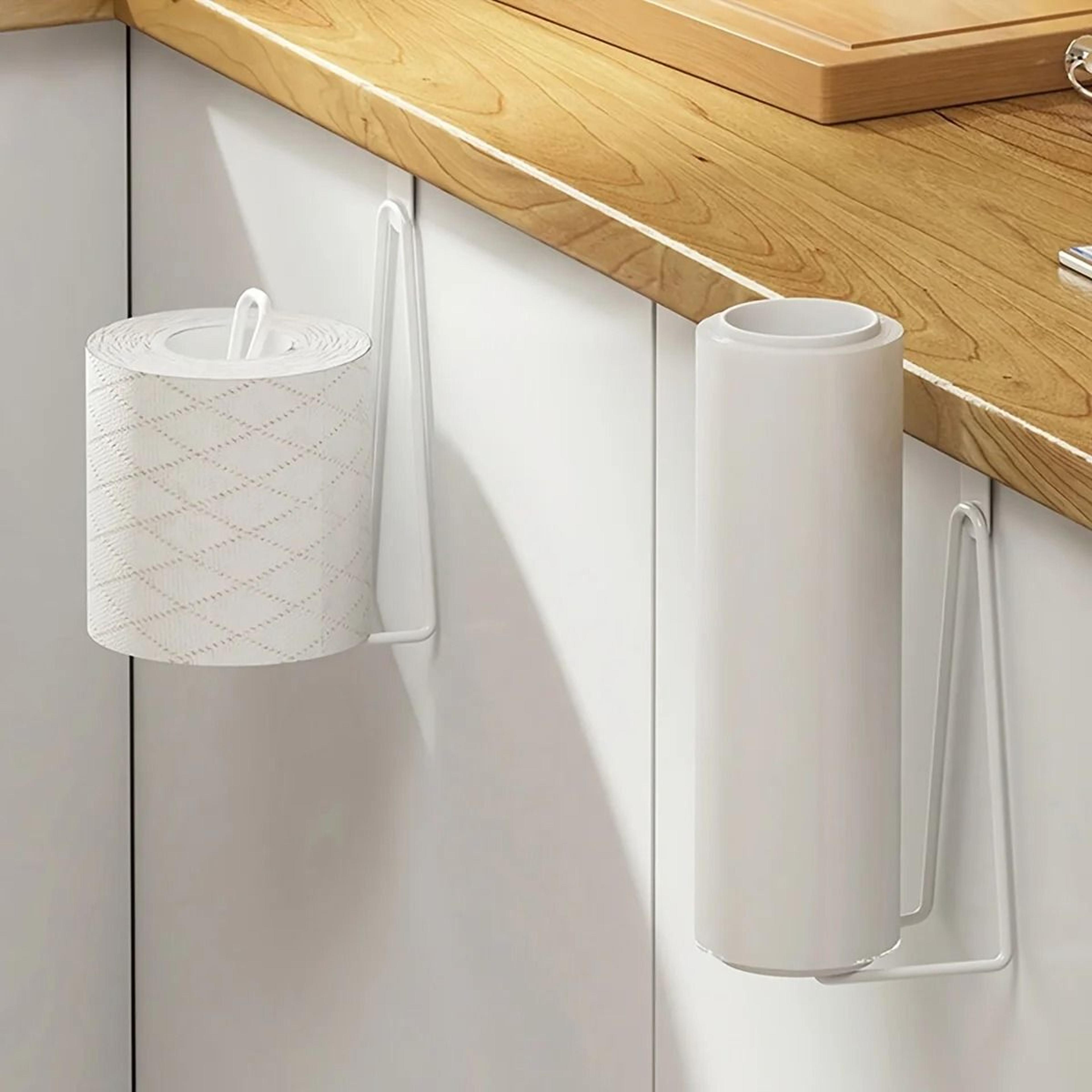 Toilet Paper Holder Easy Install Wall Mount Bathroom Tissue Roll Hanger Space Saving No Drill Desig 2