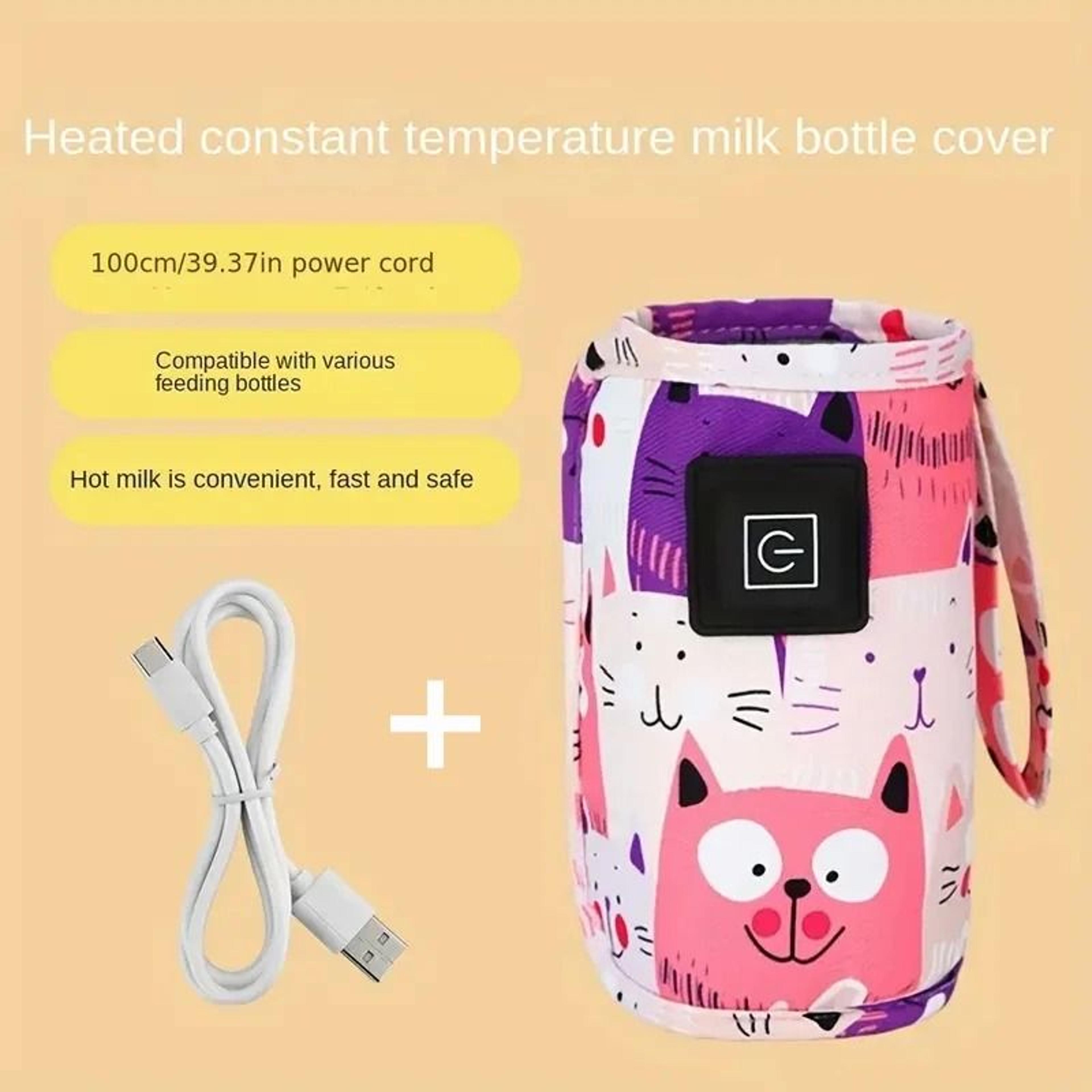 USB Milk Bottle Warmer Portable Insulated Heating Sleeve For Travel And Strollers 8