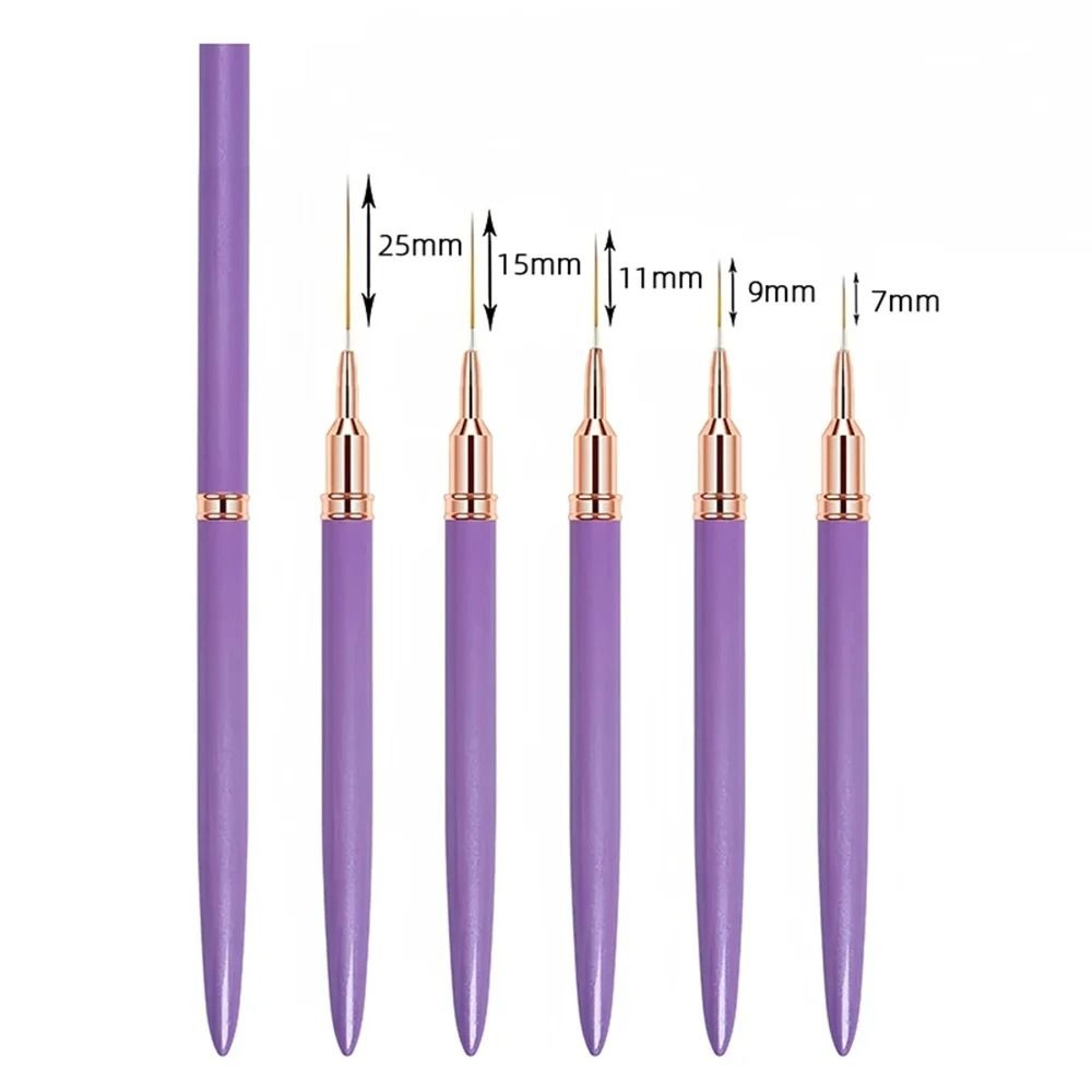 Nail Brush Pen Set Professional Liner Brushes For Striping And Drawing 6