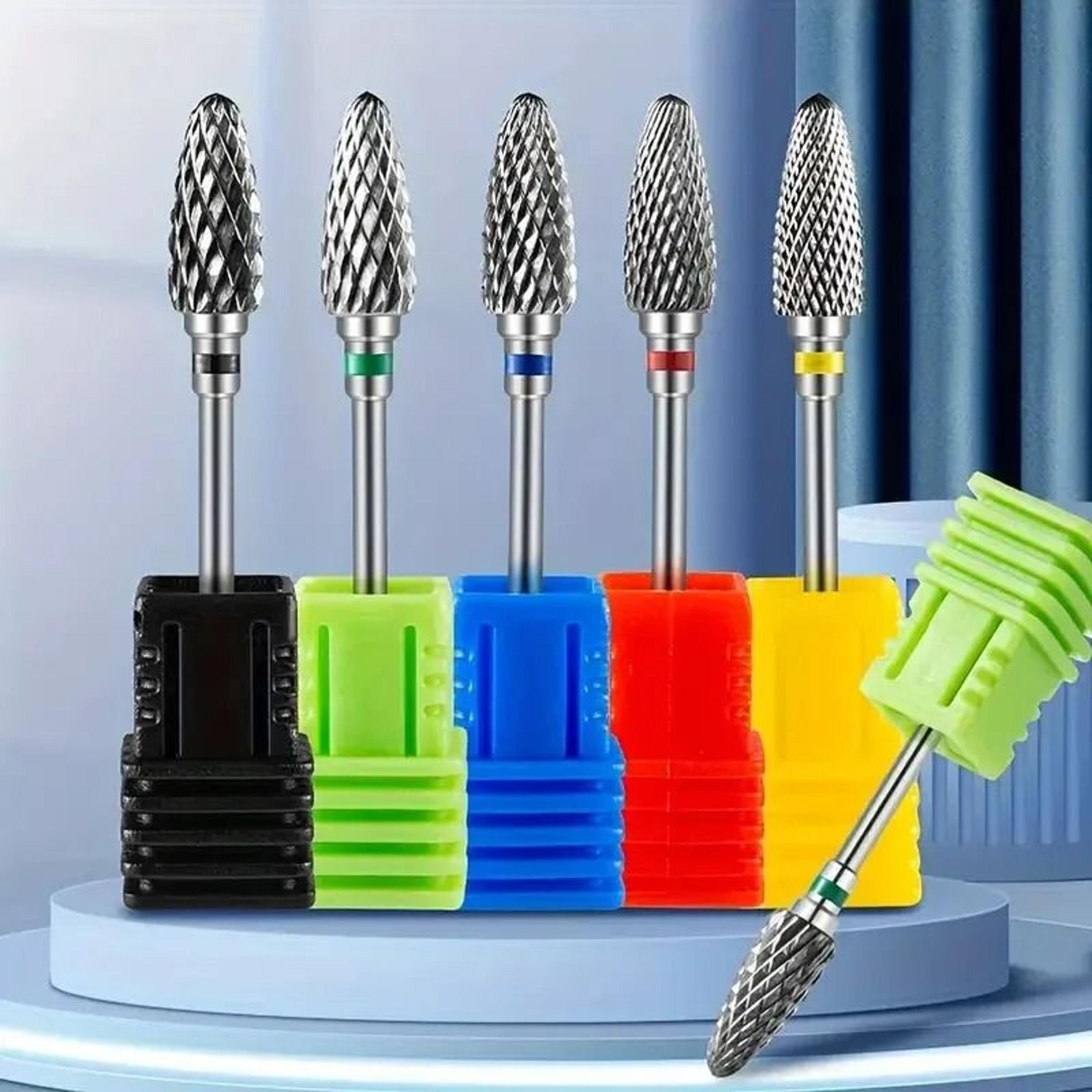 tungsten carbide nail drill bits electric manicure milling cutters for gel polish removal