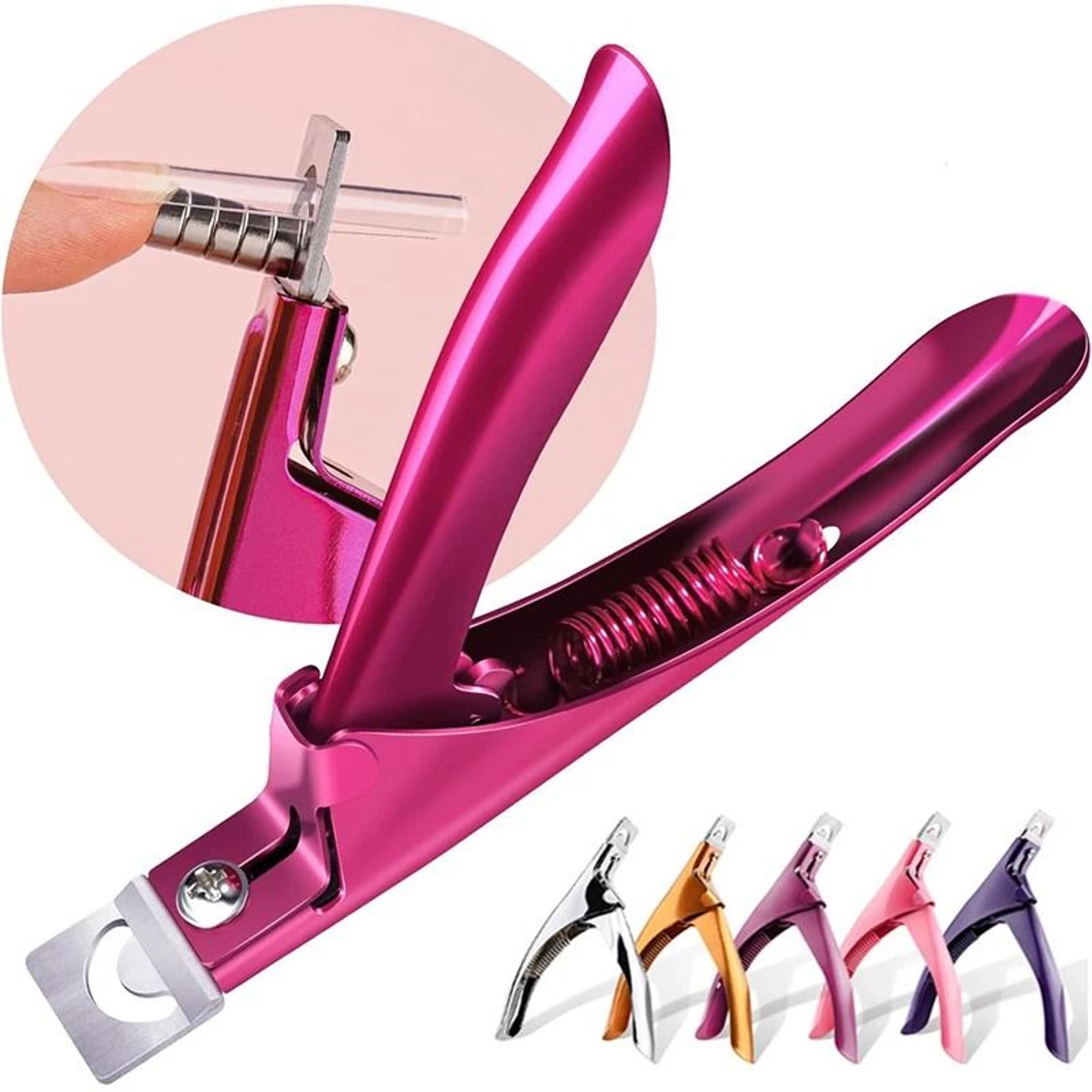 professional fake nail cutter nail cipper tips cutter u type acrylic nail edge trimmer