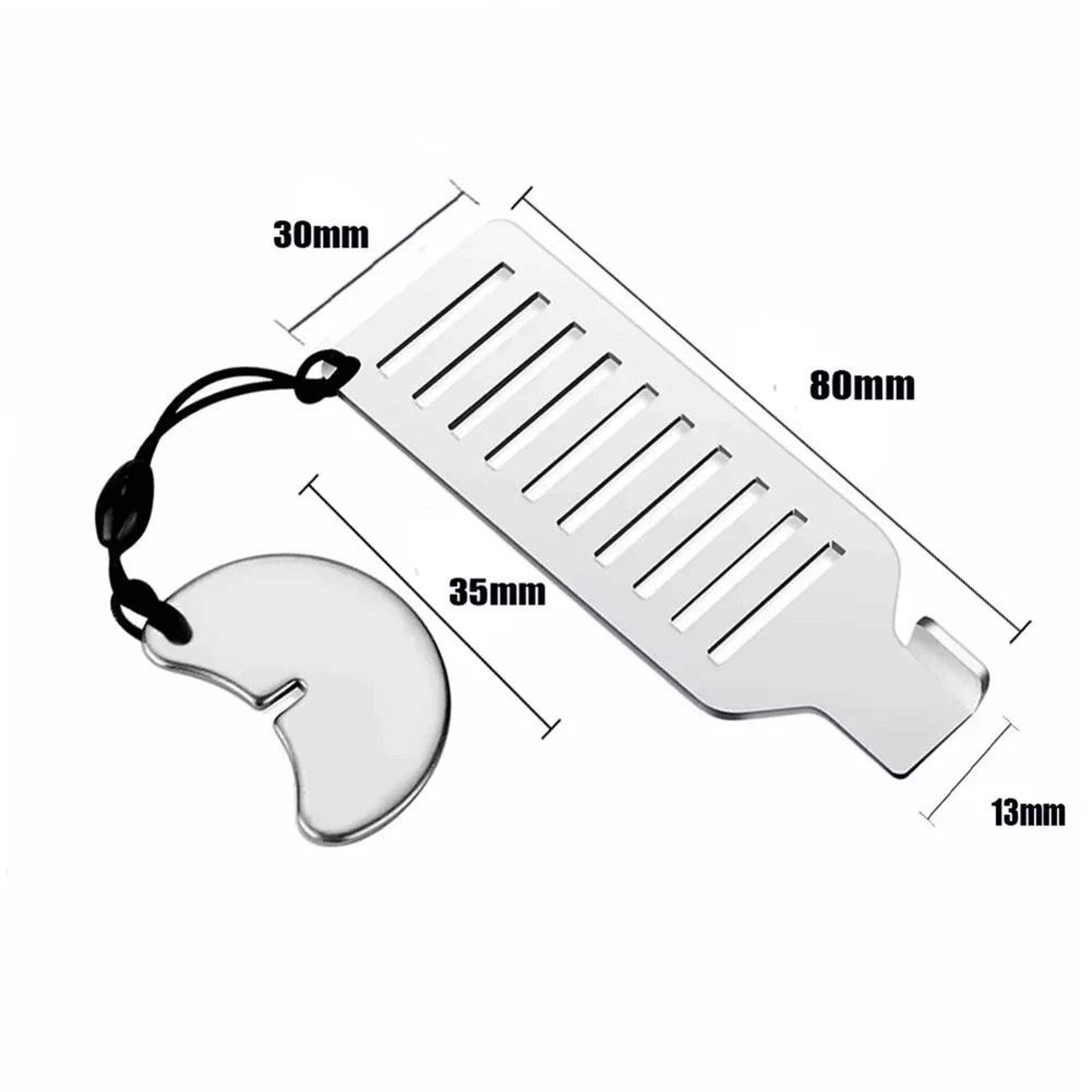 Portable Stainless Steel Door Blocker Safety Lock For Home And Travel Security 1