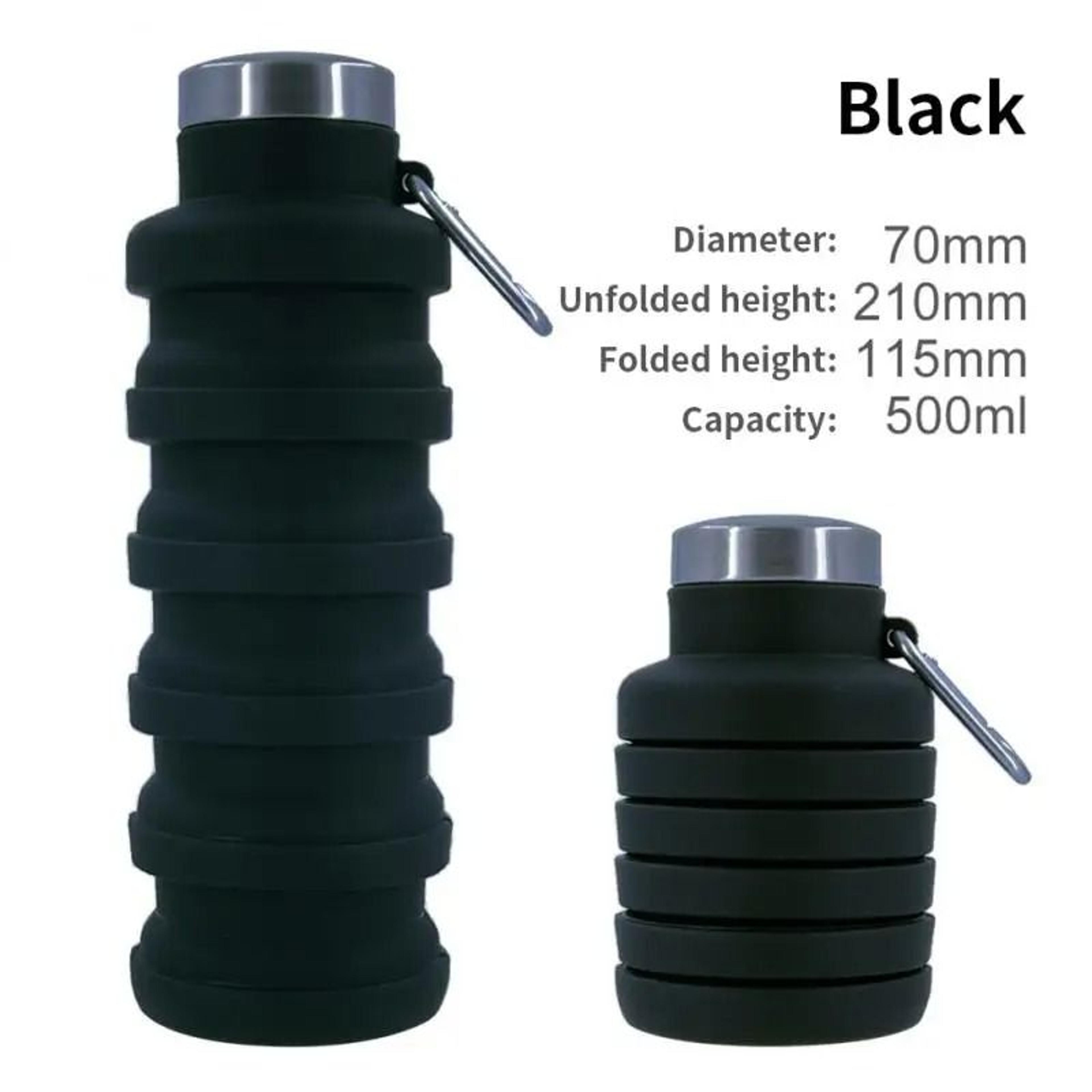 Collapsible Silicone Water Bottle With Folding Design For Outdoor Hiking And Travel 7
