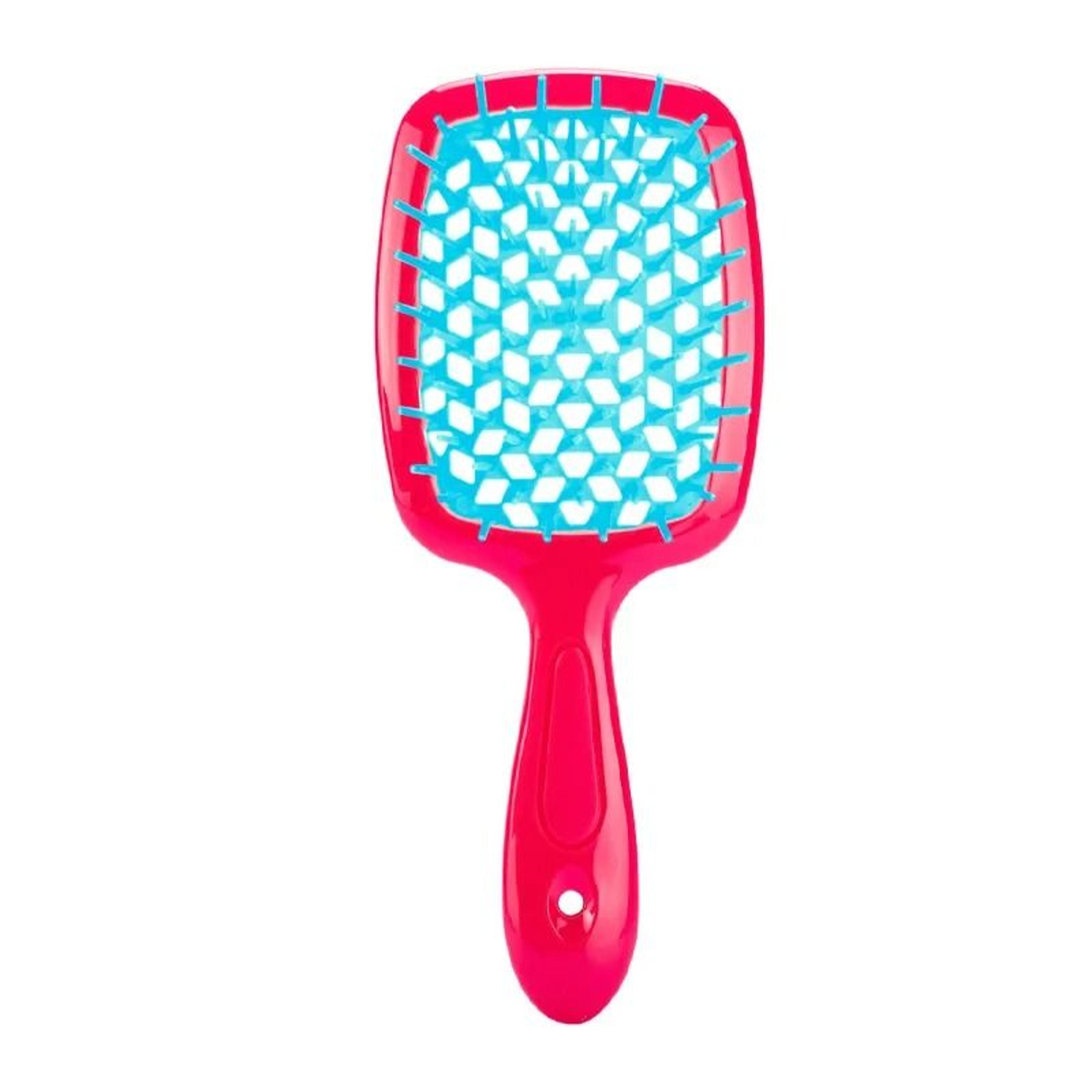 Fluffy Shape Mesh Comb Hairdressing Detangling Hair Brush Plastic Massage Hollow Comb For Wet And D 3