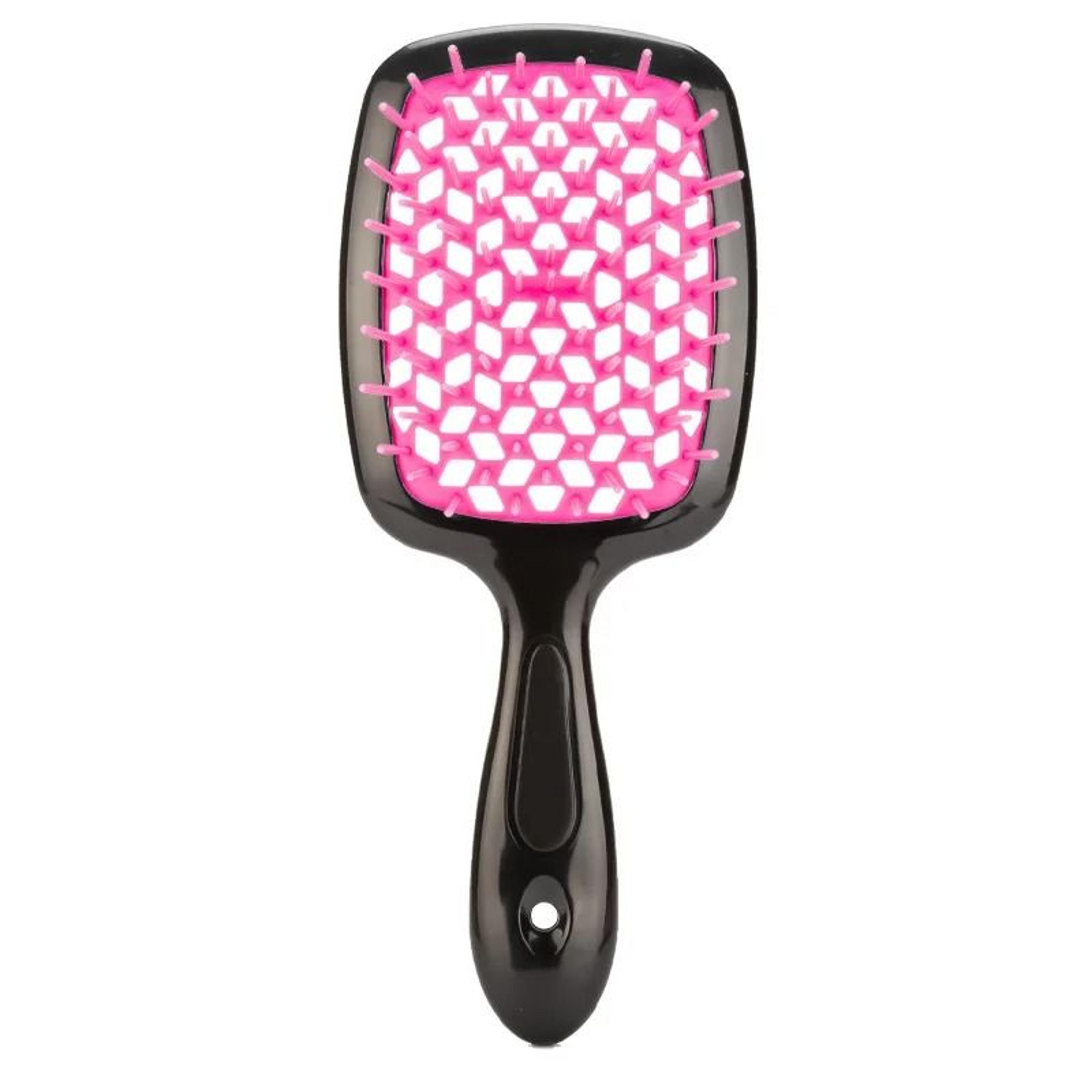 Fluffy Shape Mesh Comb Hairdressing Detangling Hair Brush Plastic Massage Hollow Comb For Wet And D 4