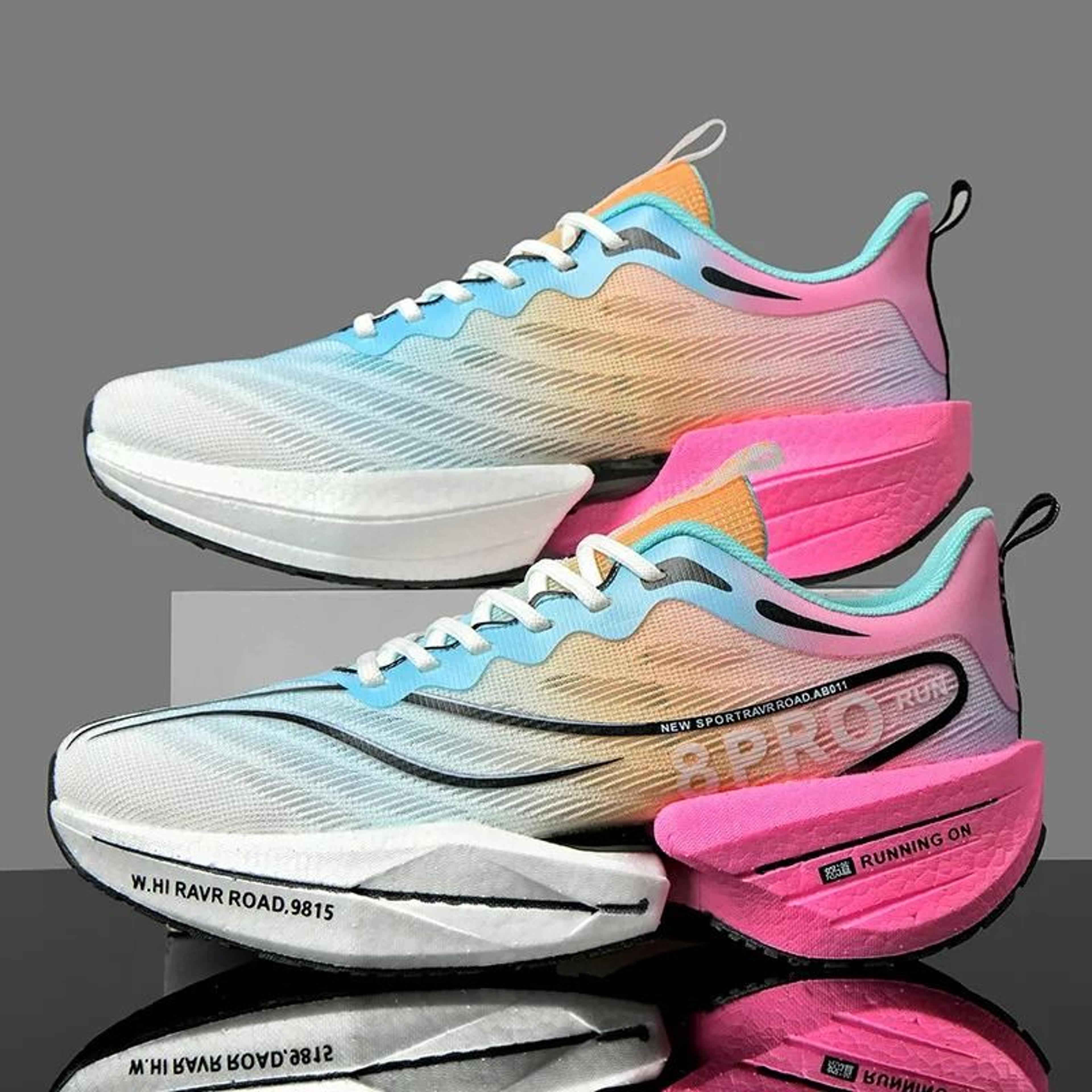 Lightweight Carbon Plate Sneakers For Men With Soft Sole Breathable Mesh And Nonslip Running Design 17