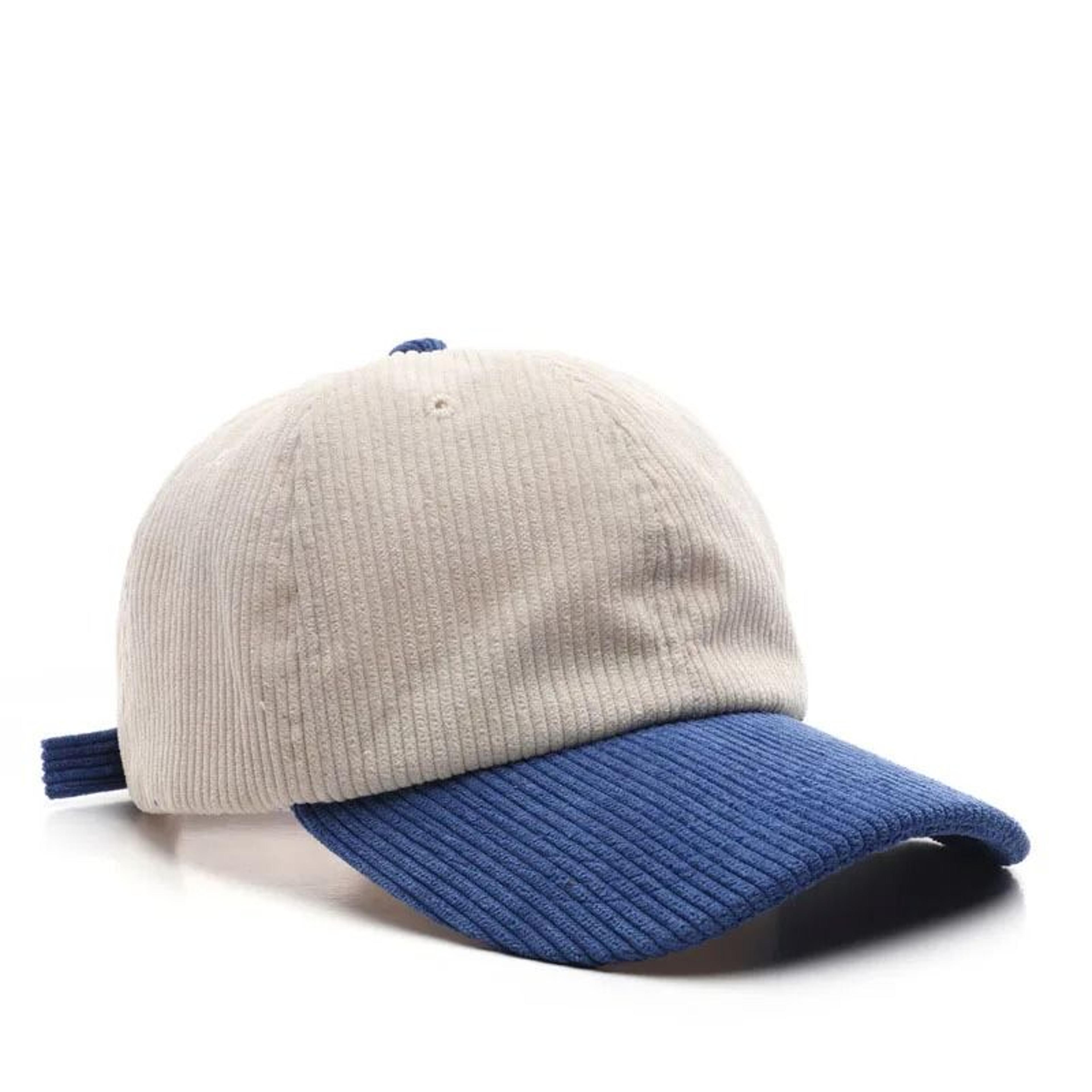 Corduroy Spliced Color Baseball Cap For Men And Women Adjustable Casual Outdoor Hat 7