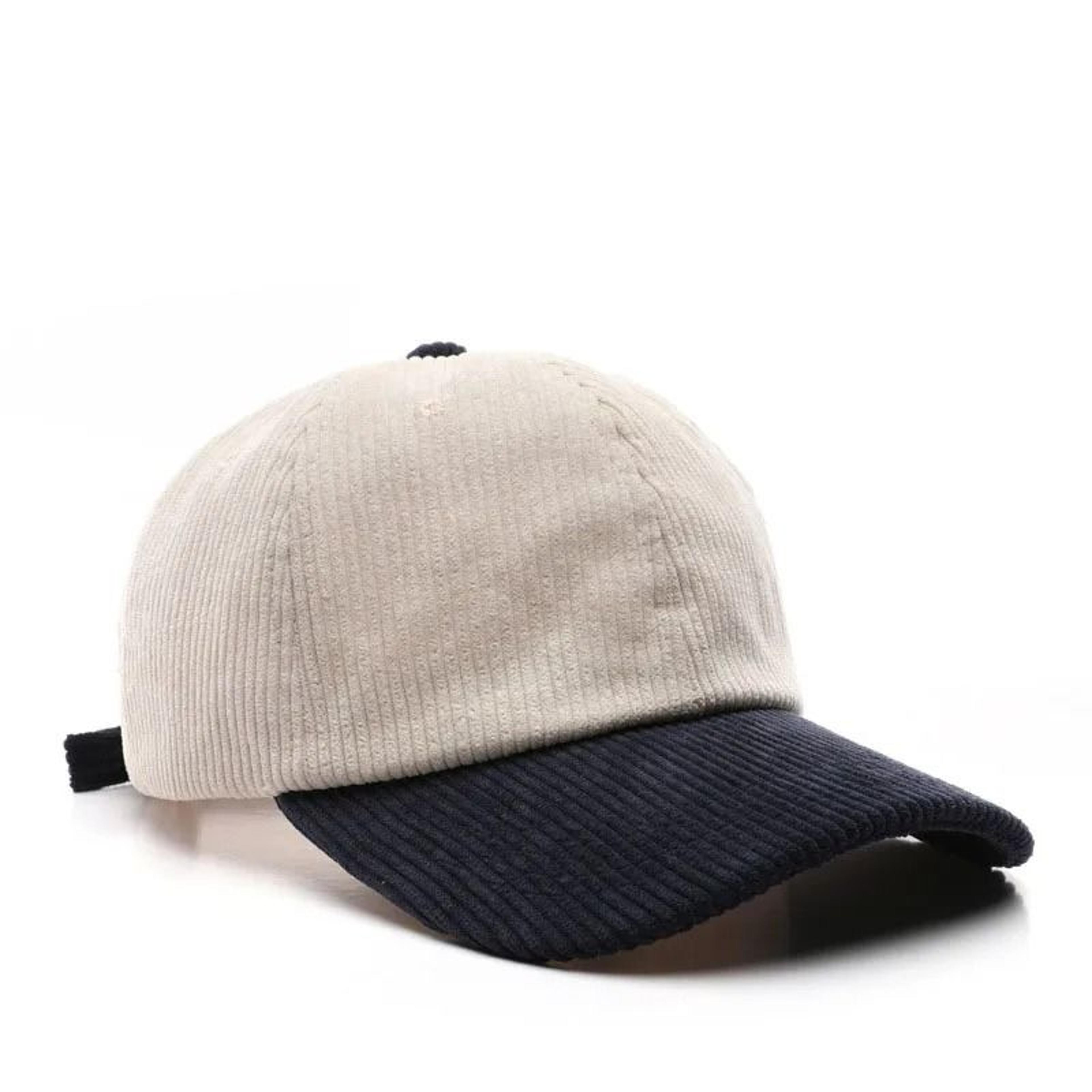 Corduroy Spliced Color Baseball Cap For Men And Women Adjustable Casual Outdoor Hat 8