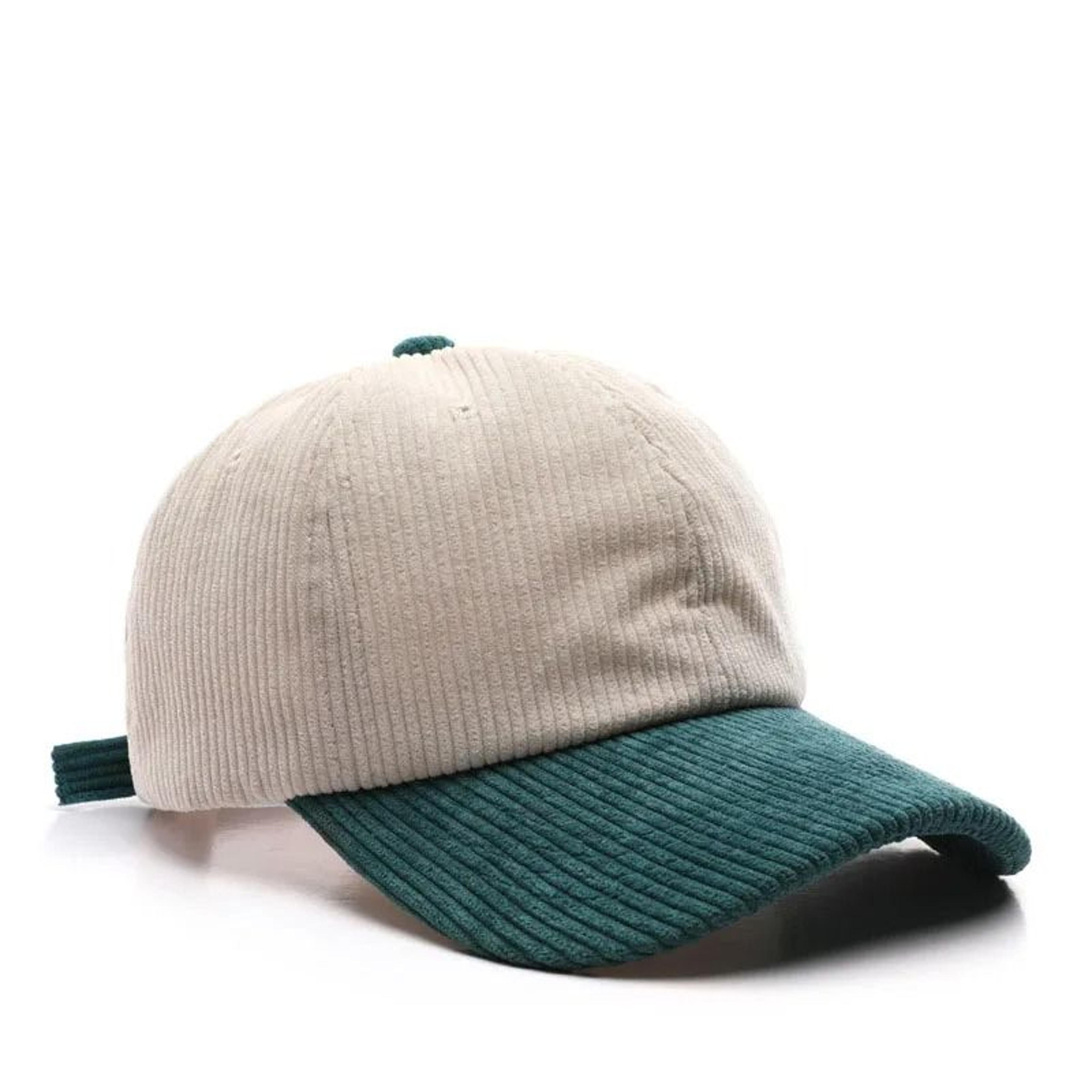 Corduroy Spliced Color Baseball Cap For Men And Women Adjustable Casual Outdoor Hat 12