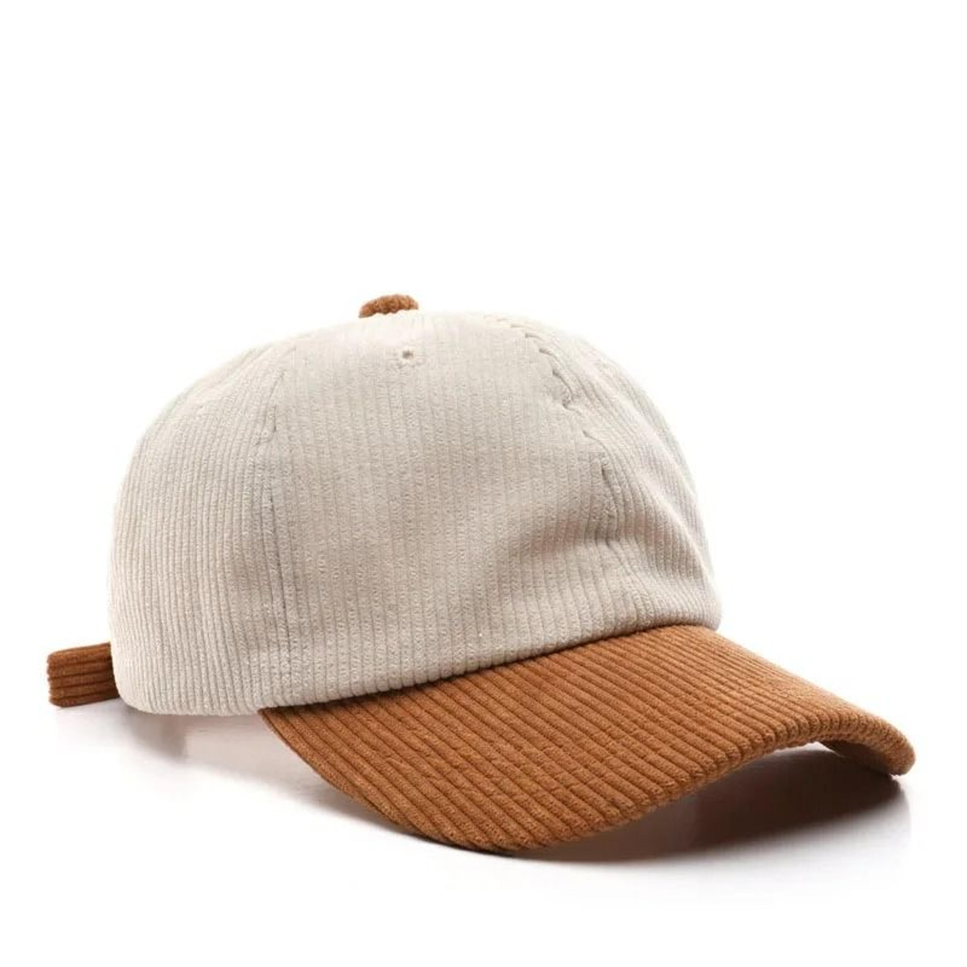 Corduroy Spliced Color Baseball Cap For Men And Women Adjustable Casual Outdoor Hat 13